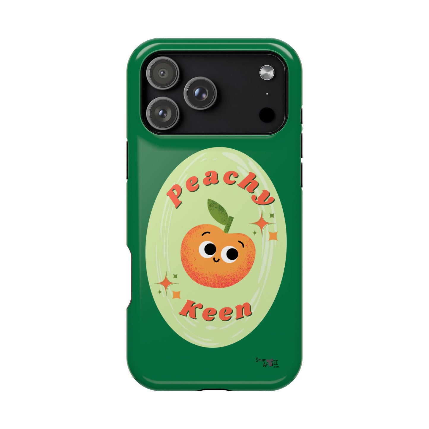 Peachy Keen Phone Case, Cute Impact-Resistant Case, Fun Smartphone Cover, Gift for Fruit Lovers, Customizable Phone Accessory