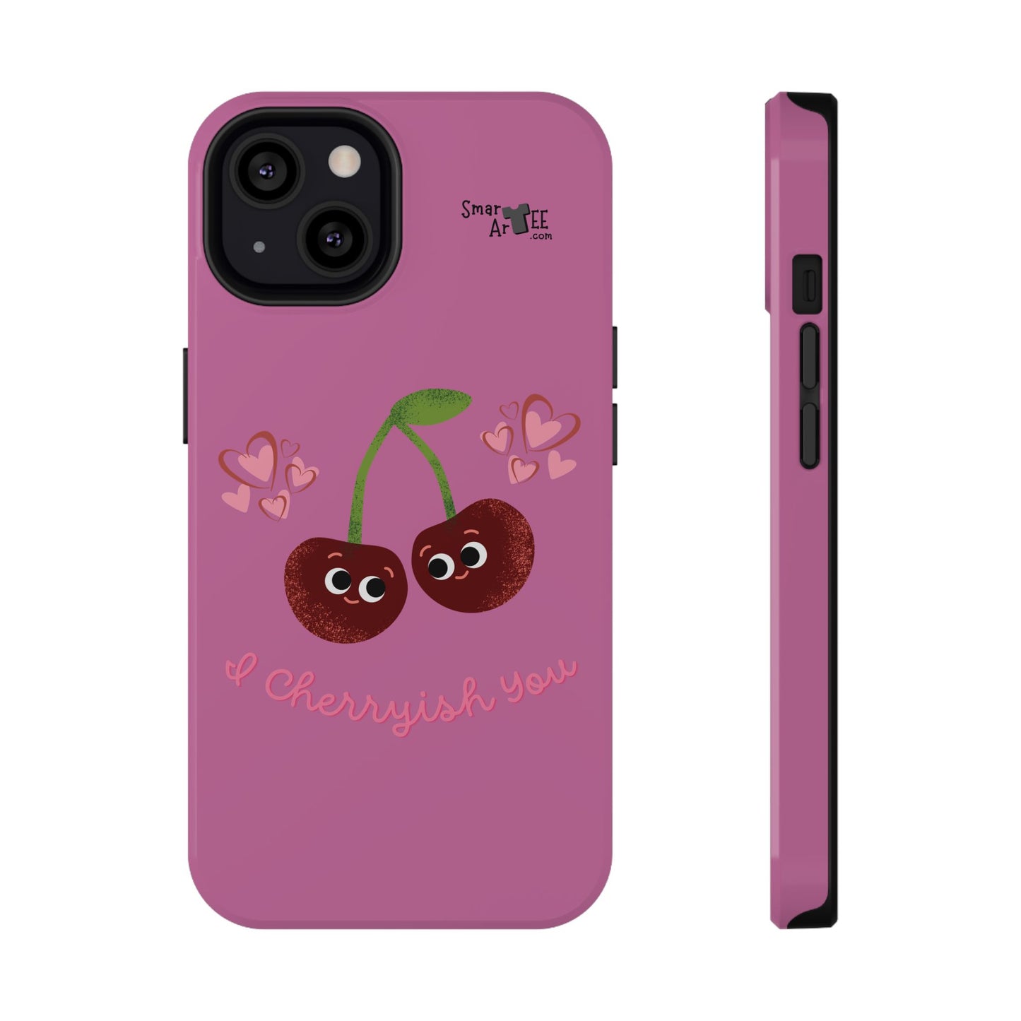 Cute Cherry Impact-Resistant Phone Case, Cherry Phone Cover, Valentine's Gift, Cute Phone Accessories, Sweetheart Case, I Cherryish You