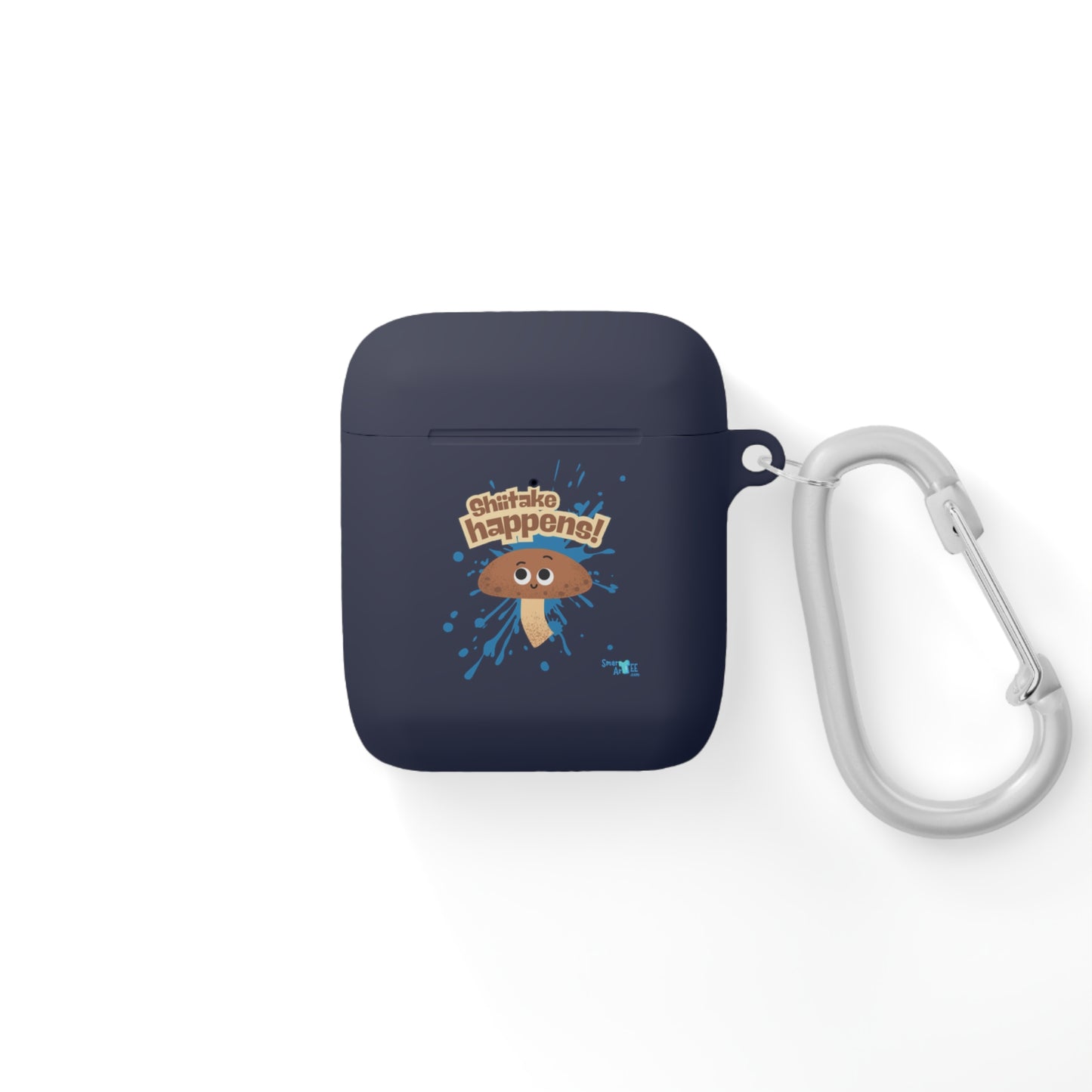 Cute AirPods Case Cover - "Shiitake Happens" Pun Design, AirPods Pro Accessory, Unique Gifts for Tech Lovers, Trendy AirPods Accessory