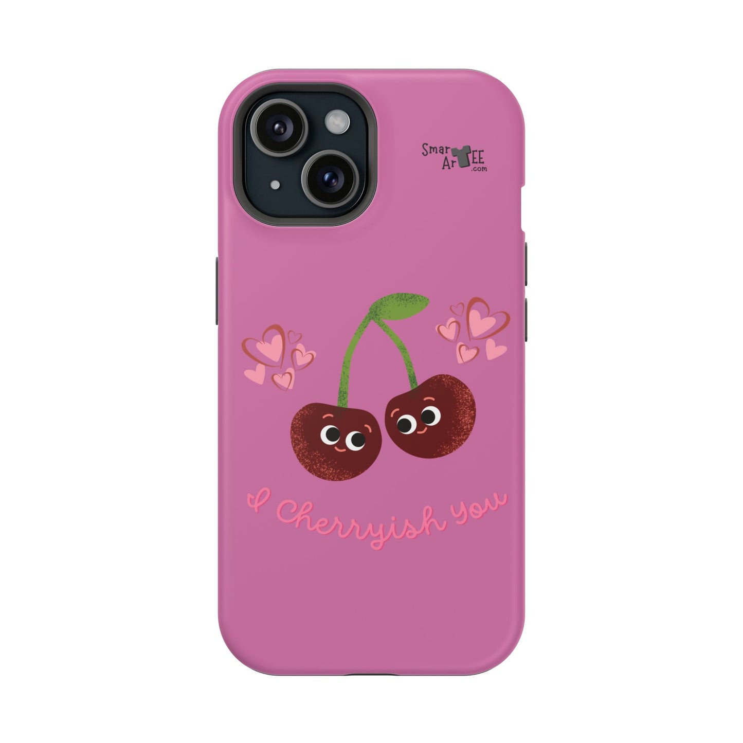 Cute Cherry Impact-Resistant Phone Case, Cherry Phone Cover, Valentine's Gift, Cute Phone Accessories, Sweetheart Case, I Cherryish You