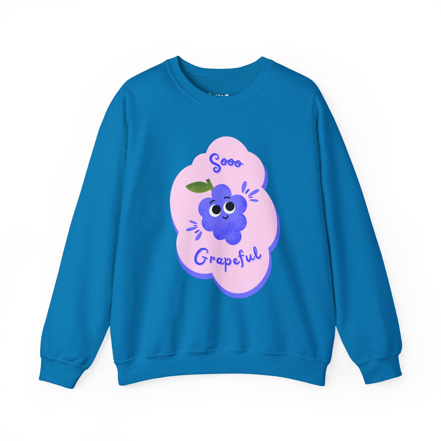 Sooo Grapeful Crewneck Sweatshirt - Cozy Unisex Top, Perfect for Gift Giving, Casual Wear, Fall Fashion, and Everyday Comfort