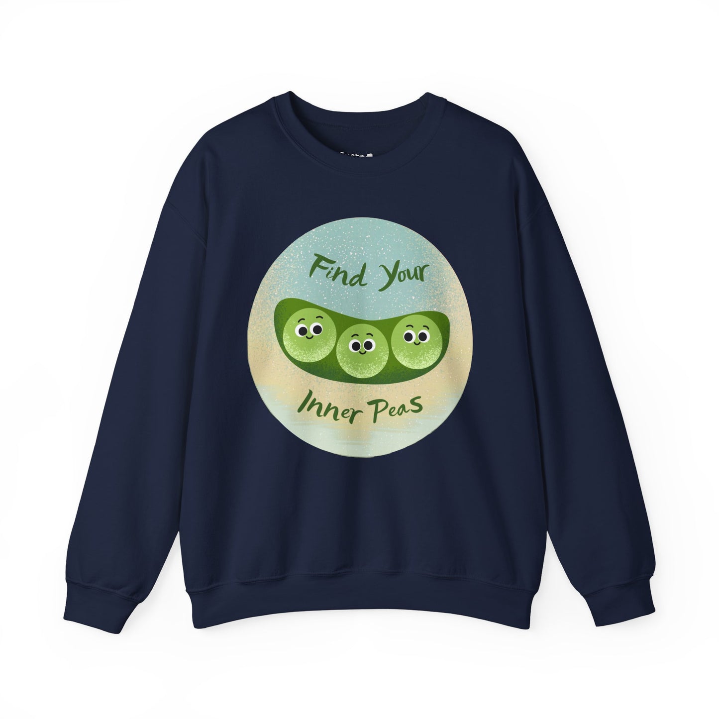 Find Your Inner Peas Sweatshirt | Funny Vegetable Pun Crewneck for Garden Lovers, Gift for Plant Parents, Relaxed Style for Everyday Wear