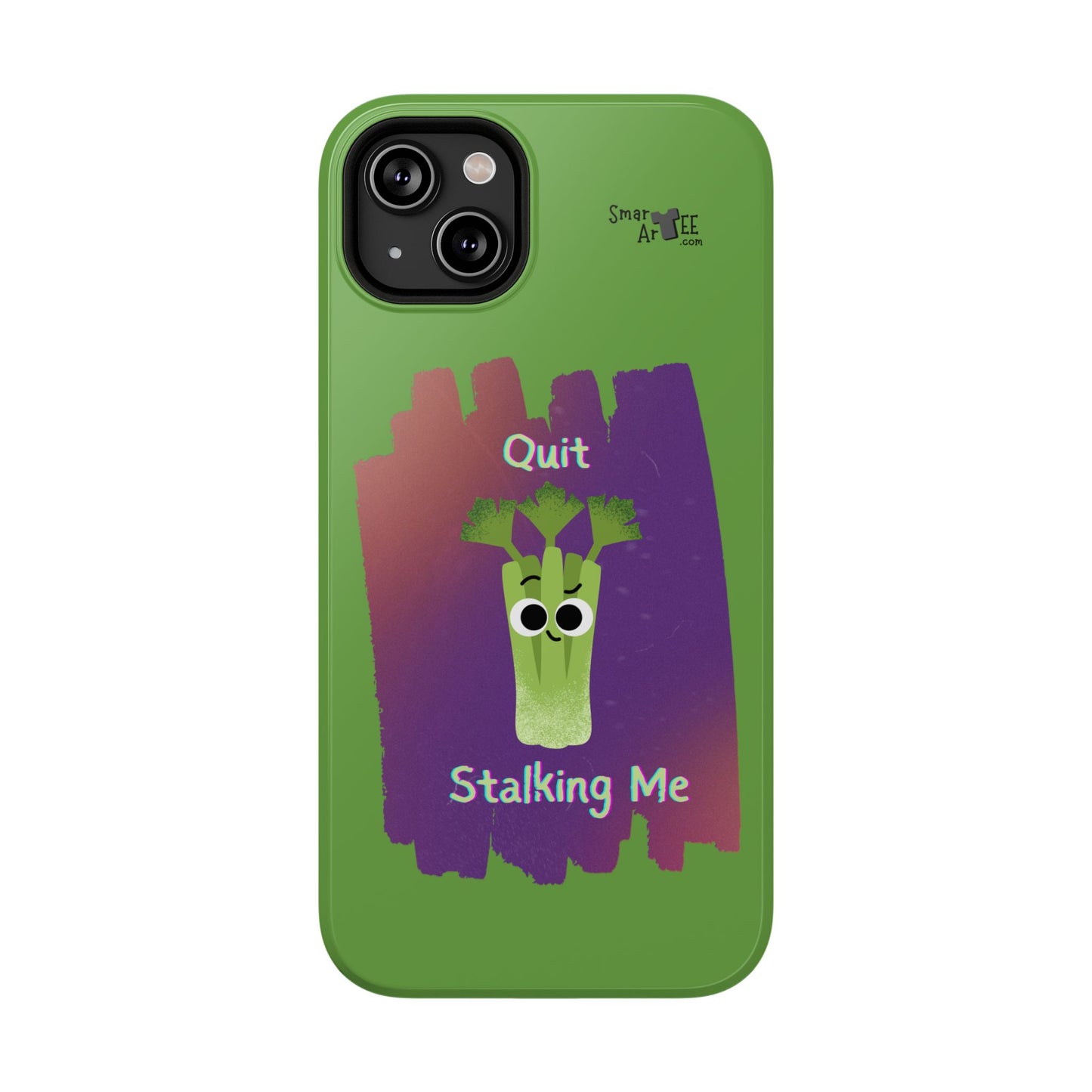 Cute Celery Pun Phone Case, Quirky Impact-Resistant Cell Phone Cover, Gift for Veggie Lovers, Fun Accessories for Friends