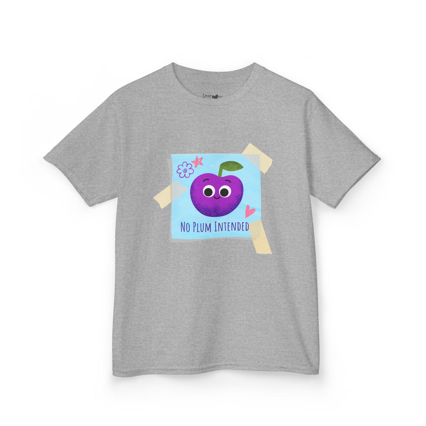 Kids Graphic Tee, Funny Kids Pun Shirt, Cute Apparel for Children, No Plum Intended Design, Birthday Gift, Everyday Wear