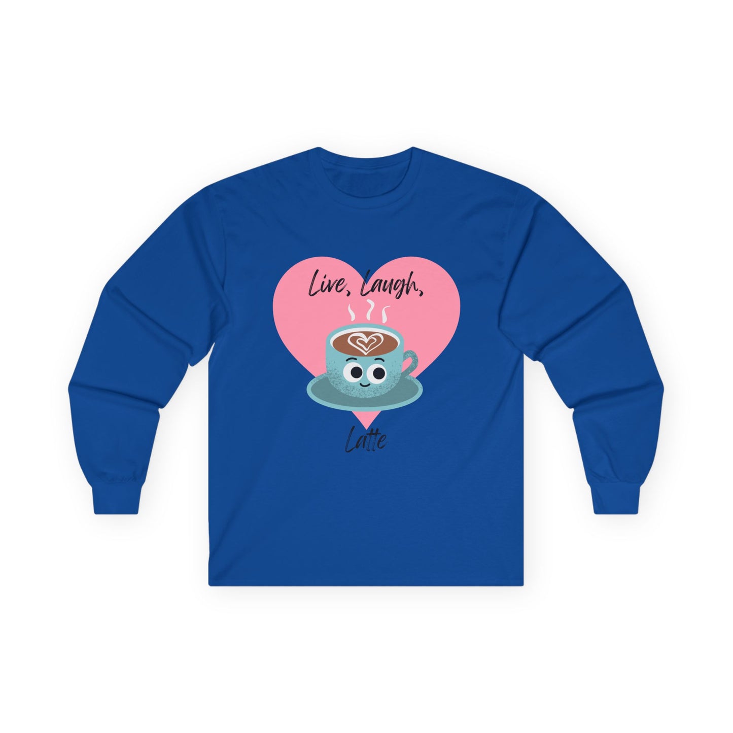 Cute Coffee Lover Long Sleeve Tees, Funny Latte Shirt, Gift for Baristas, Coffee Addict Apparel, Cozy Morning Vibe