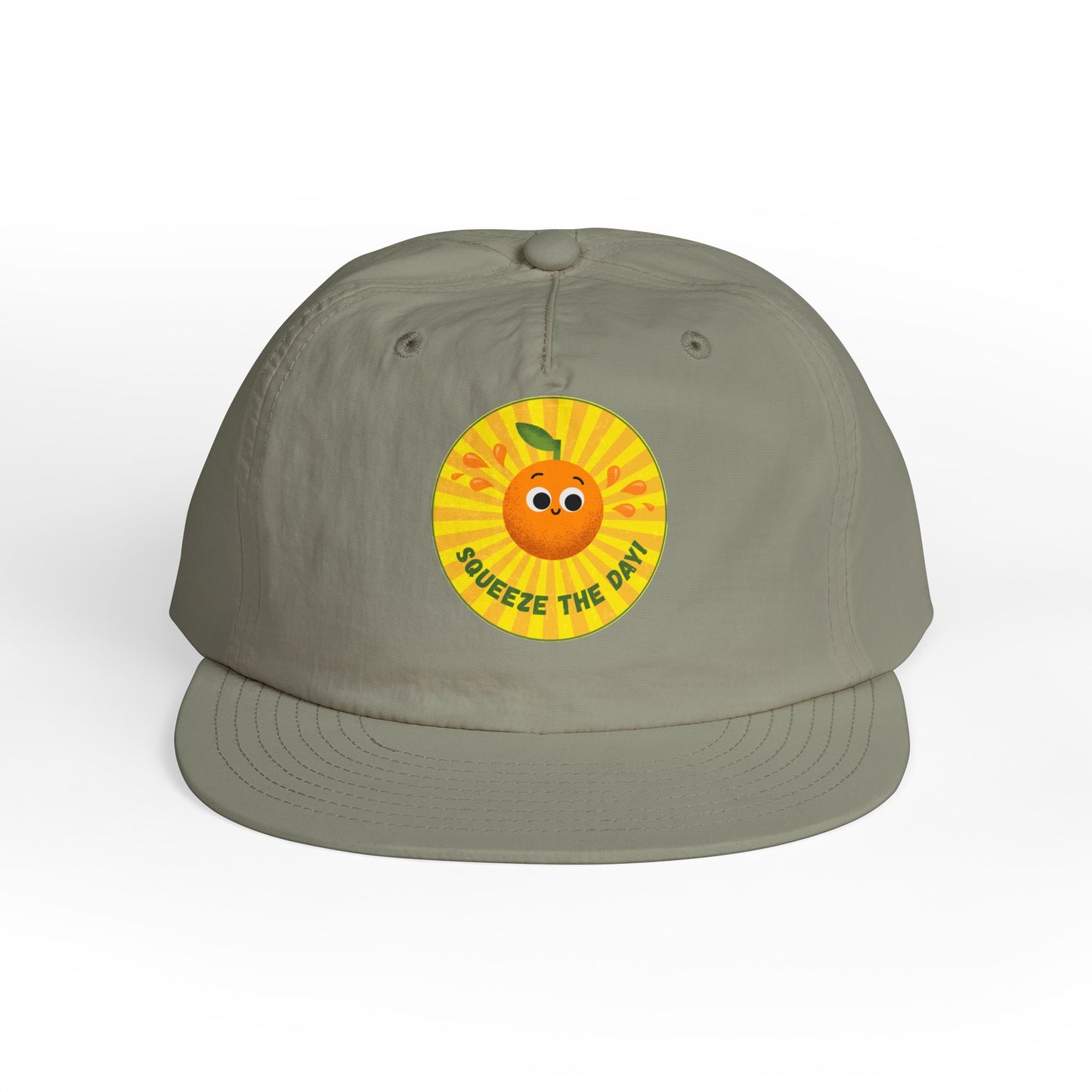 Squeeze the Day Surf Cap, Beach Hat, Summer Accessories, Bright Summer Vibes, Gift for Surfers, Fun Outdoor Gear