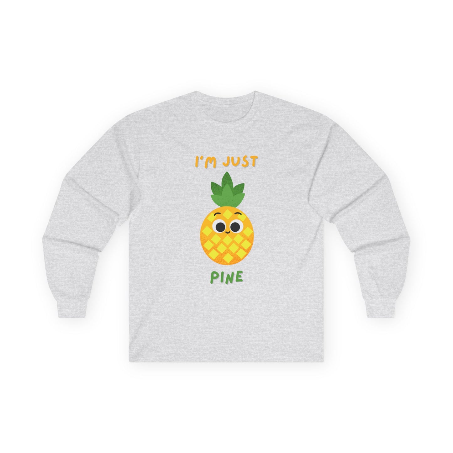Cute Pineapple Long Sleeve Tees, Funny Shirt, Summer Fashion, Gift for Fruit Lovers, Tropical Vibes, Unisex Apparel