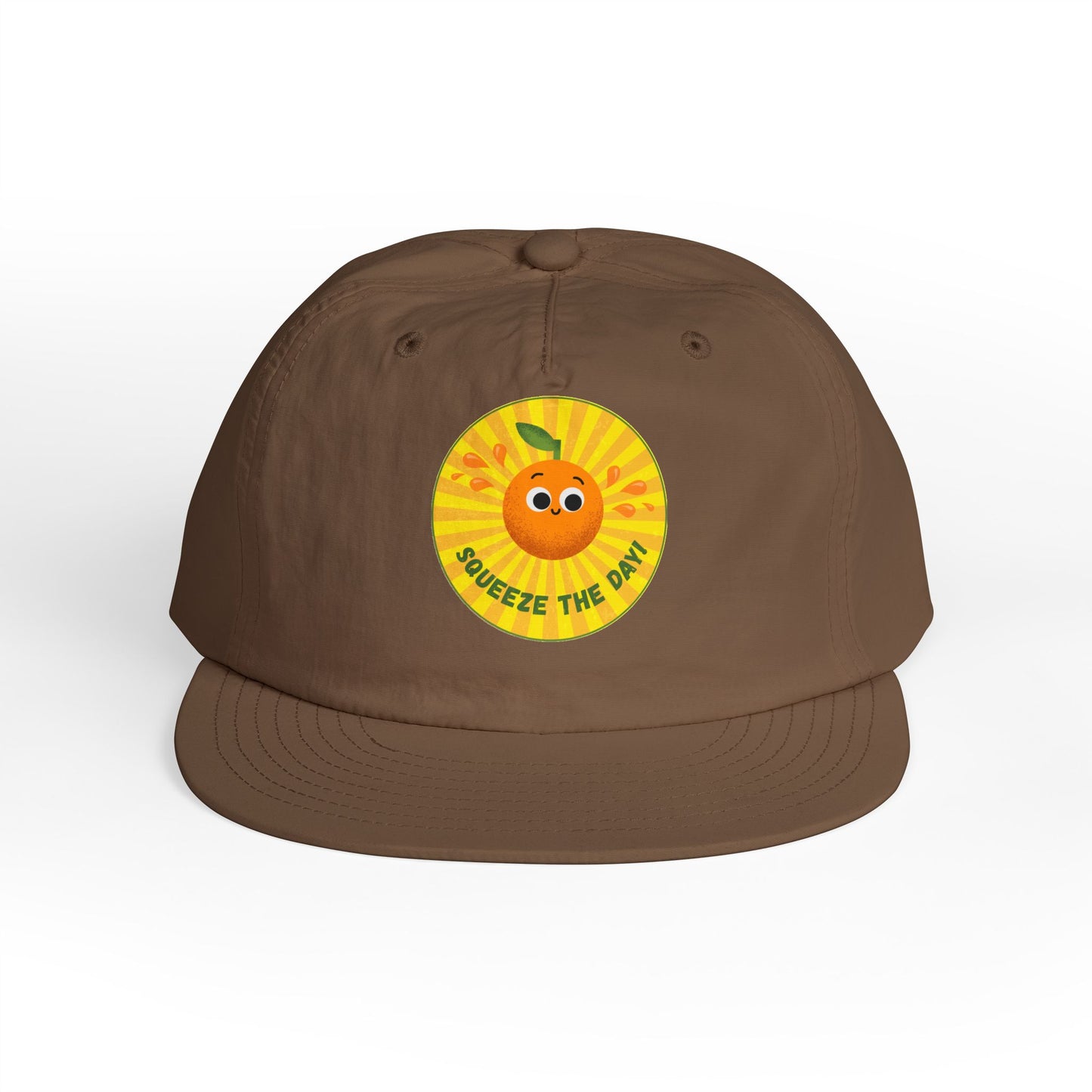 Squeeze the Day Surf Cap, Beach Hat, Summer Accessories, Bright Summer Vibes, Gift for Surfers, Fun Outdoor Gear