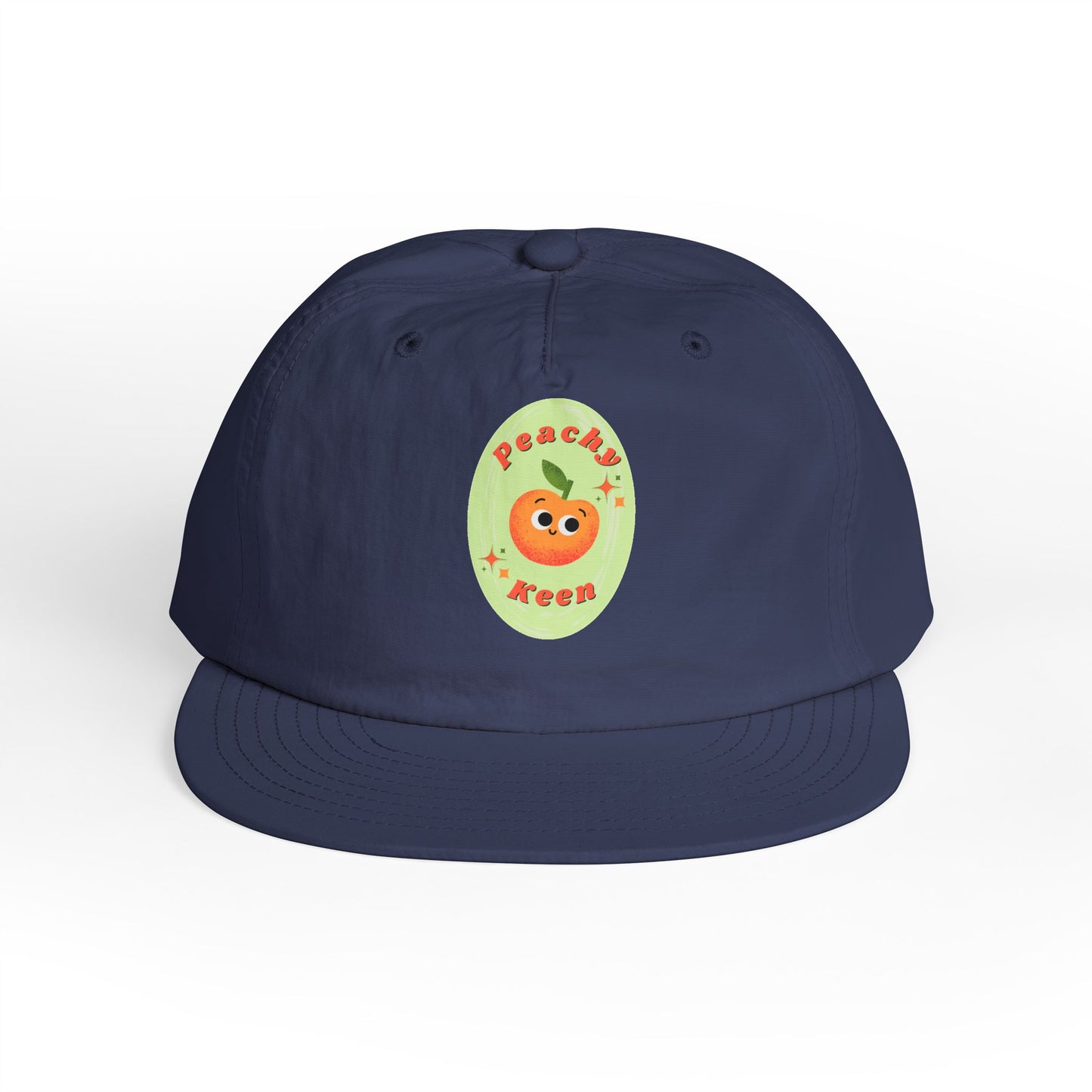 Cute Peach Pun Surf Cap, Trendy Beach Ready Hat, Casual Outdoor Accessory, Autumn Vibes, Trendy Gift