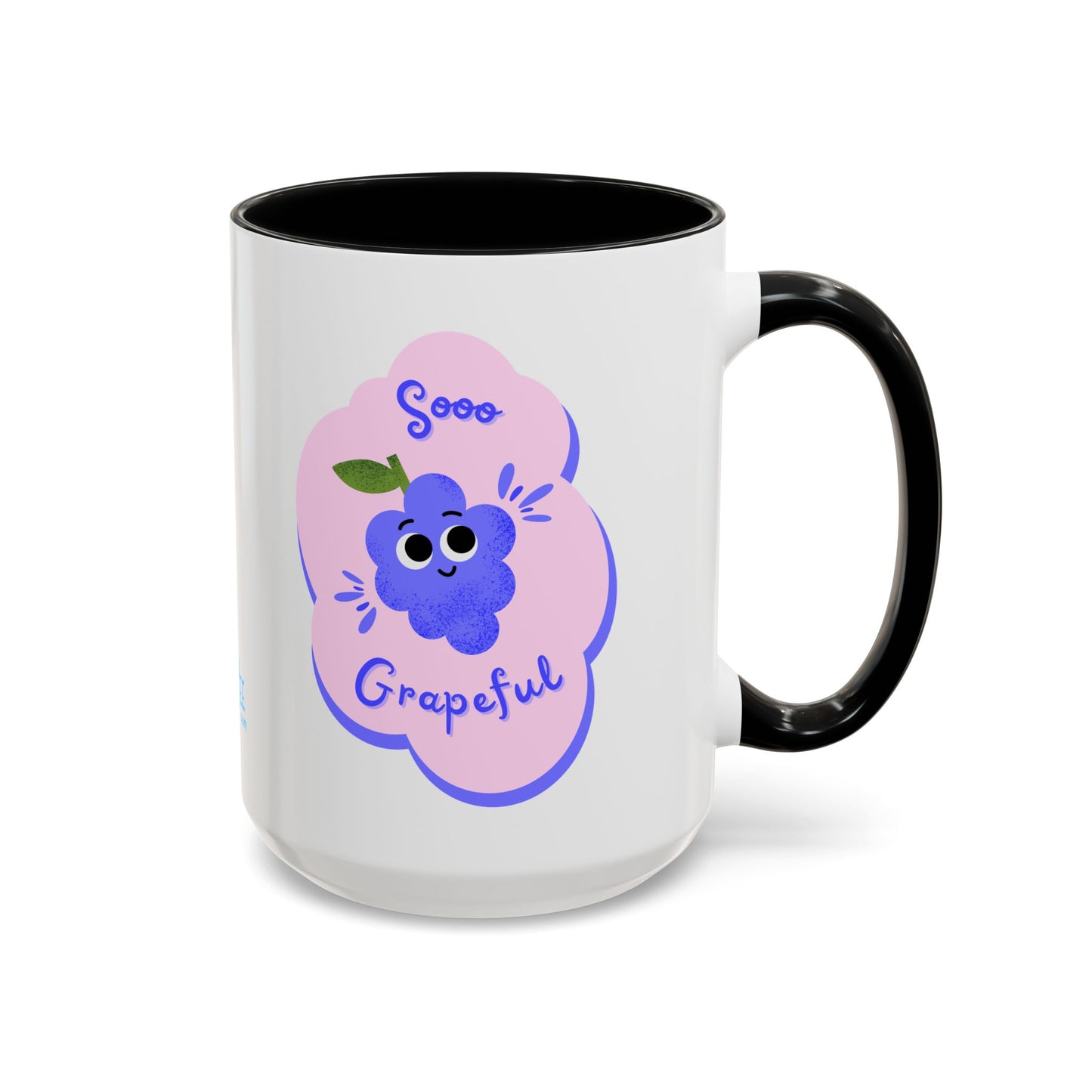 Soo Grapeful Coffee Mug, Funny Cartoon Mug, Cute Ceramic Mug, Gift for Coffee Lovers, Birthday Mug, Colorful Accent Mug