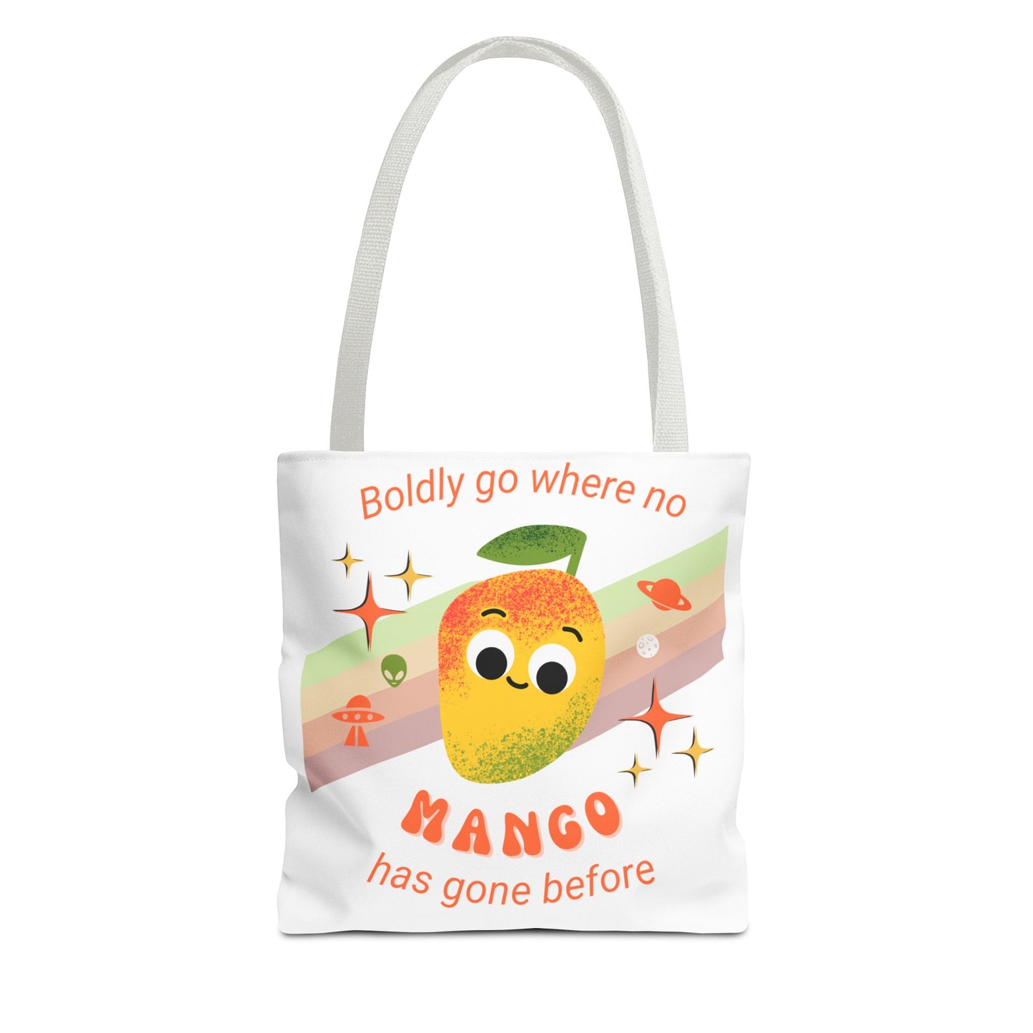Playful Mango Tote Bag - Fun Fruit Carryall, Eco-Friendly Shopping Bag, Cute Beach Tote, Travel Bag, Gift for Fruit Lovers