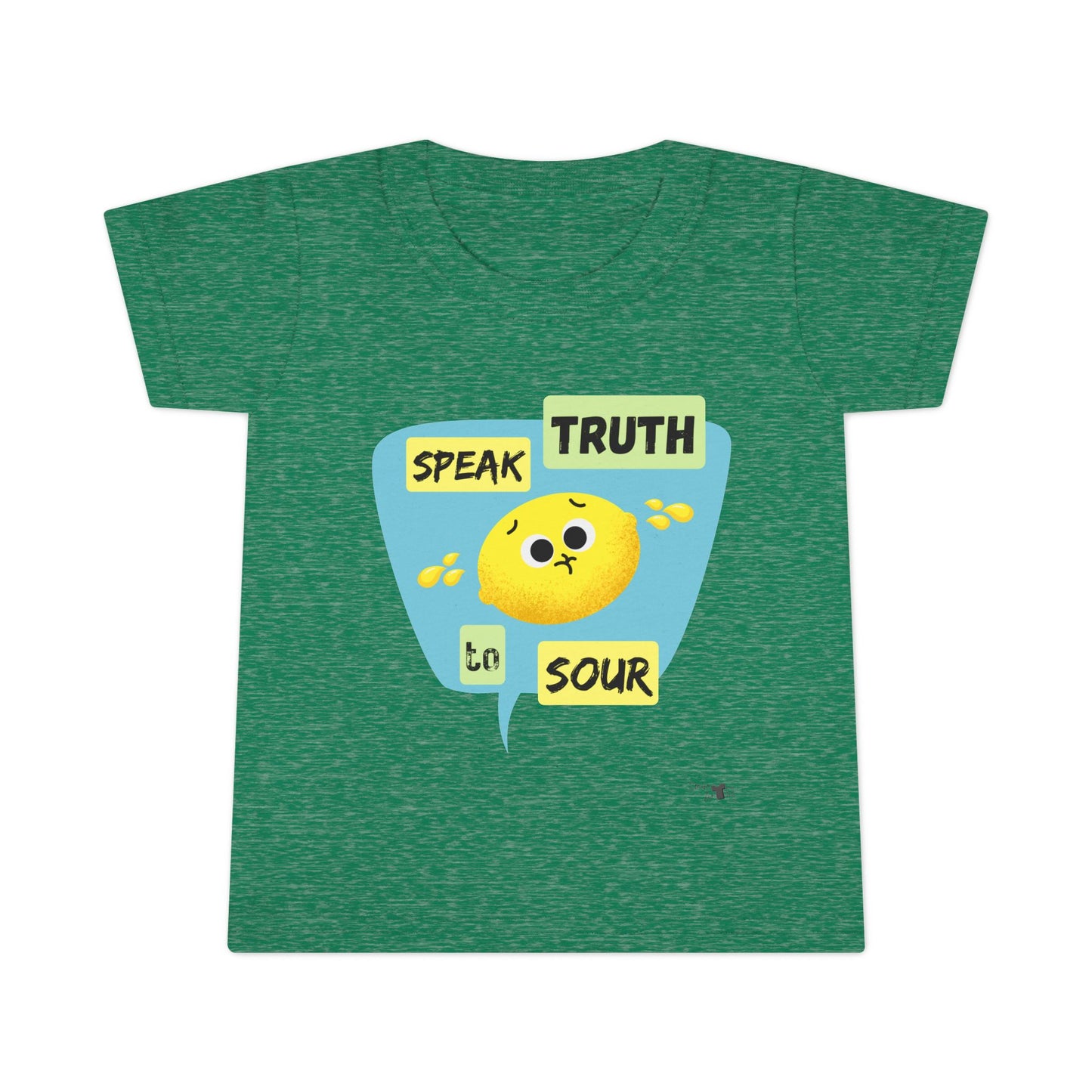 Adorable Toddler Shirt - 'Speak Truth to Sour' Graphic Pun Tee, Cute Kids Gift, Birthday Outfit, Playtime Apparel, Funny Kids Shirt