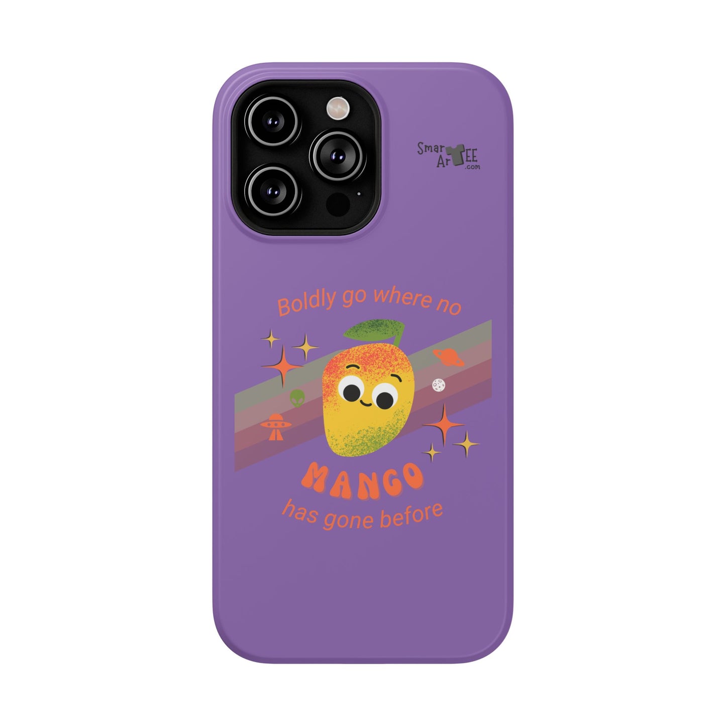 Star Trek Themed Mango Pun Phone Case, Impact-Resistant Case, Quirky Tech Accessory, Cute Phone Cover, Gift for Fruit Lovers