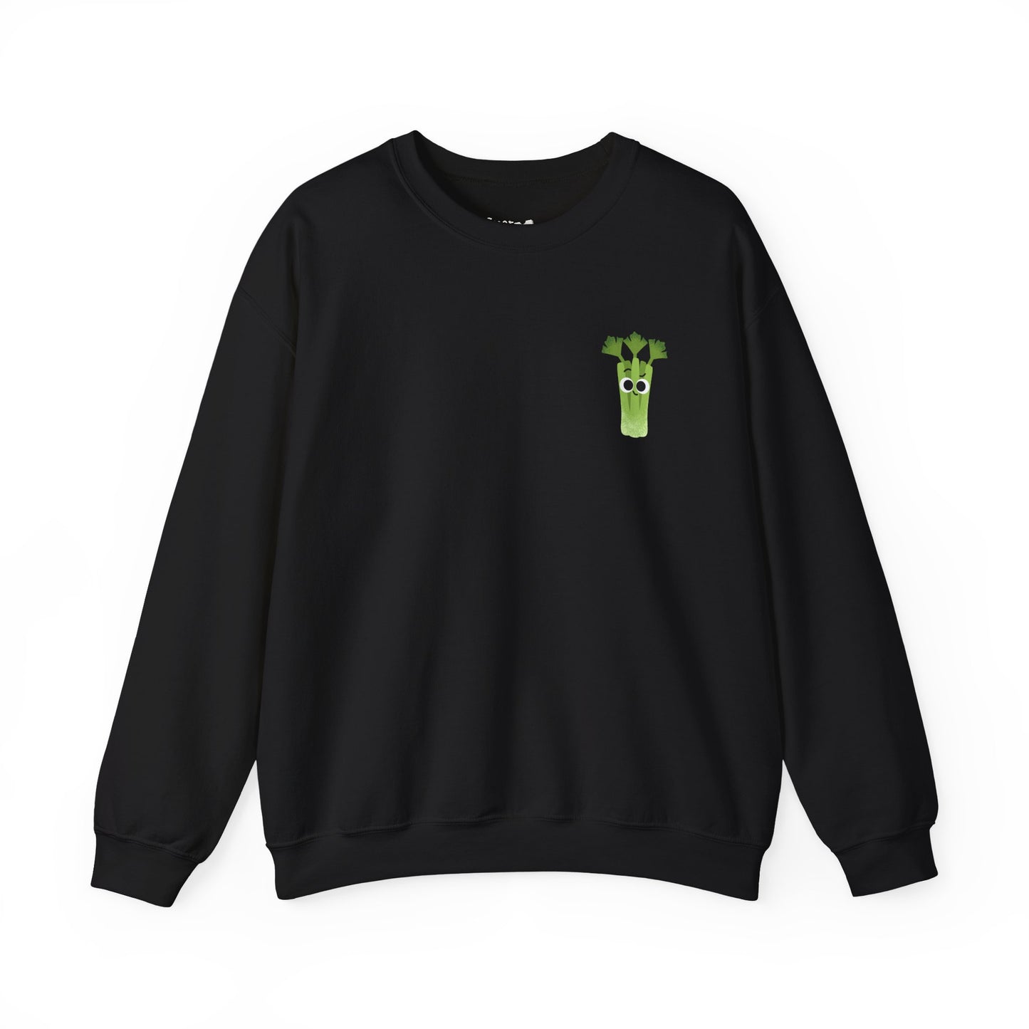 Funny Celery Stalk Pun Sweatshirt, Large Graphic on Back, Cute Celery Graphic on Front, Unisex Crewneck, Funny Sweatshirt, Casual Wear