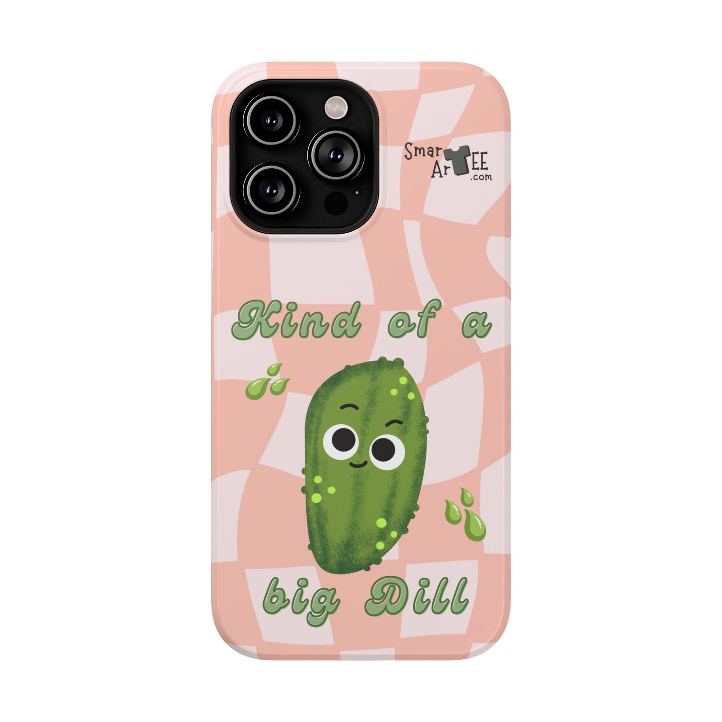Cute Cucumber Phone Case, Funny Phone Case, Gift for Vegetable Lovers, Quirky Mobile Accessories, Summer Vibes, Kind of a Big Dill