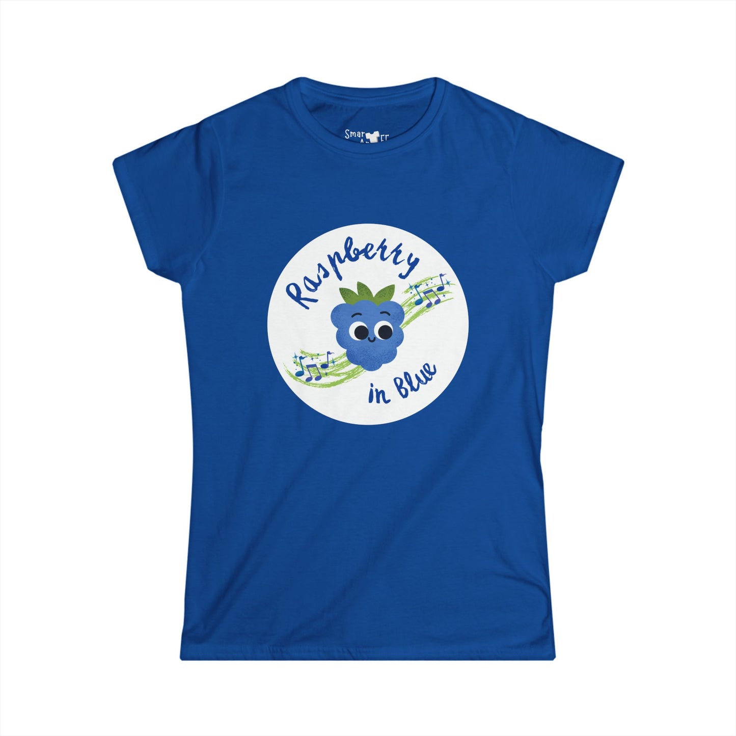 Raspberry in Blue Rhapsody Shirt for Music Lovers - Women's Tee, Funny Pun T-Shirt,