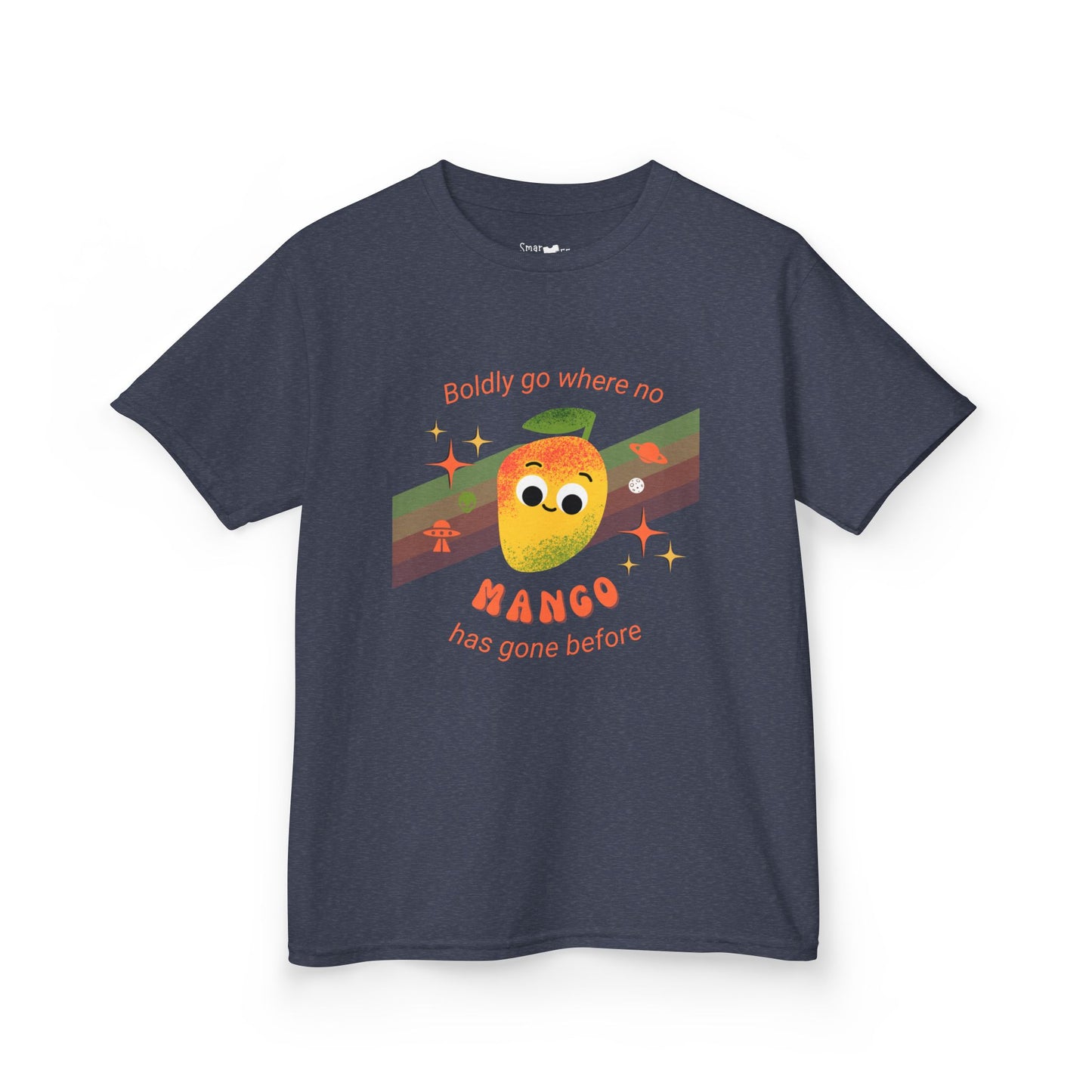 Mango Adventure Kids Tee, Fun Summer Shirt, Cute Gift for Kids, Playful Cotton Tee, Birthday Gift Idea