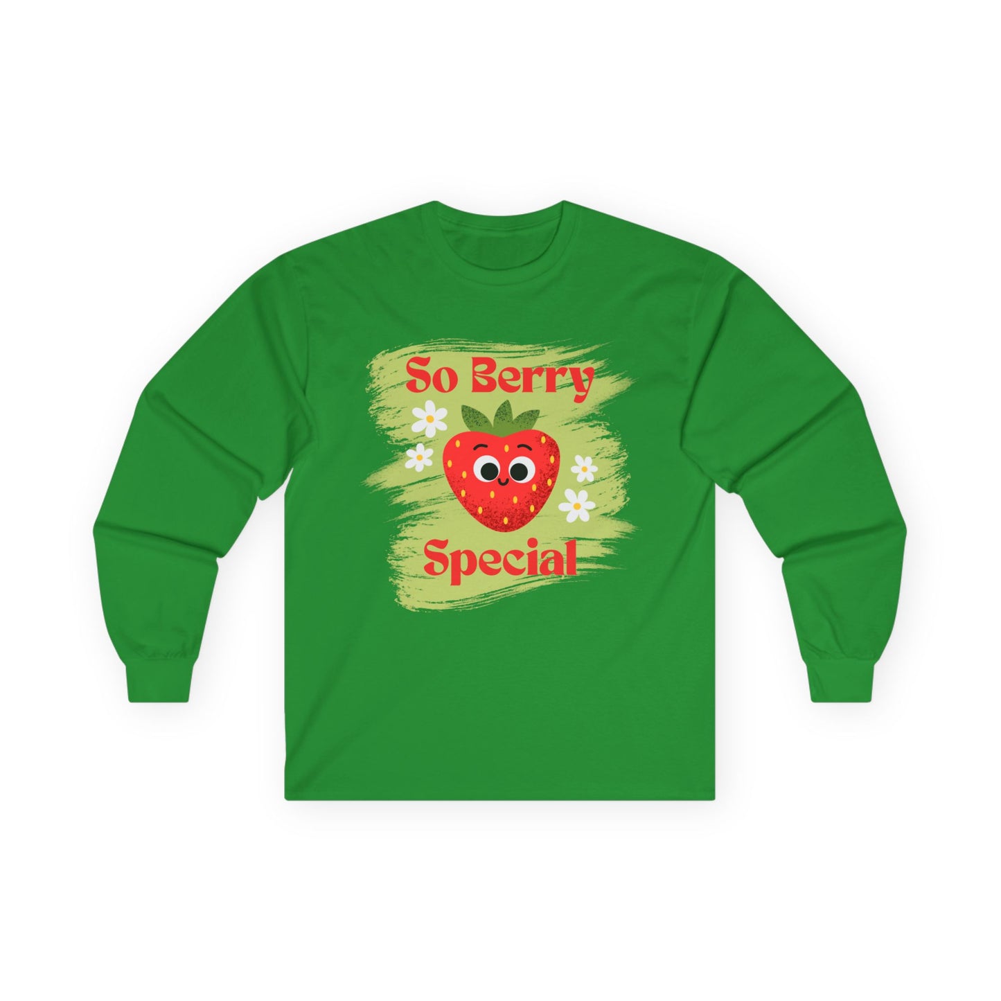 So Berry Special Long Sleeve Tees | Cute Strawberry Graphic Tee, Unisex Family Apparel, Summer, Gift for Friends, Love and Friendship