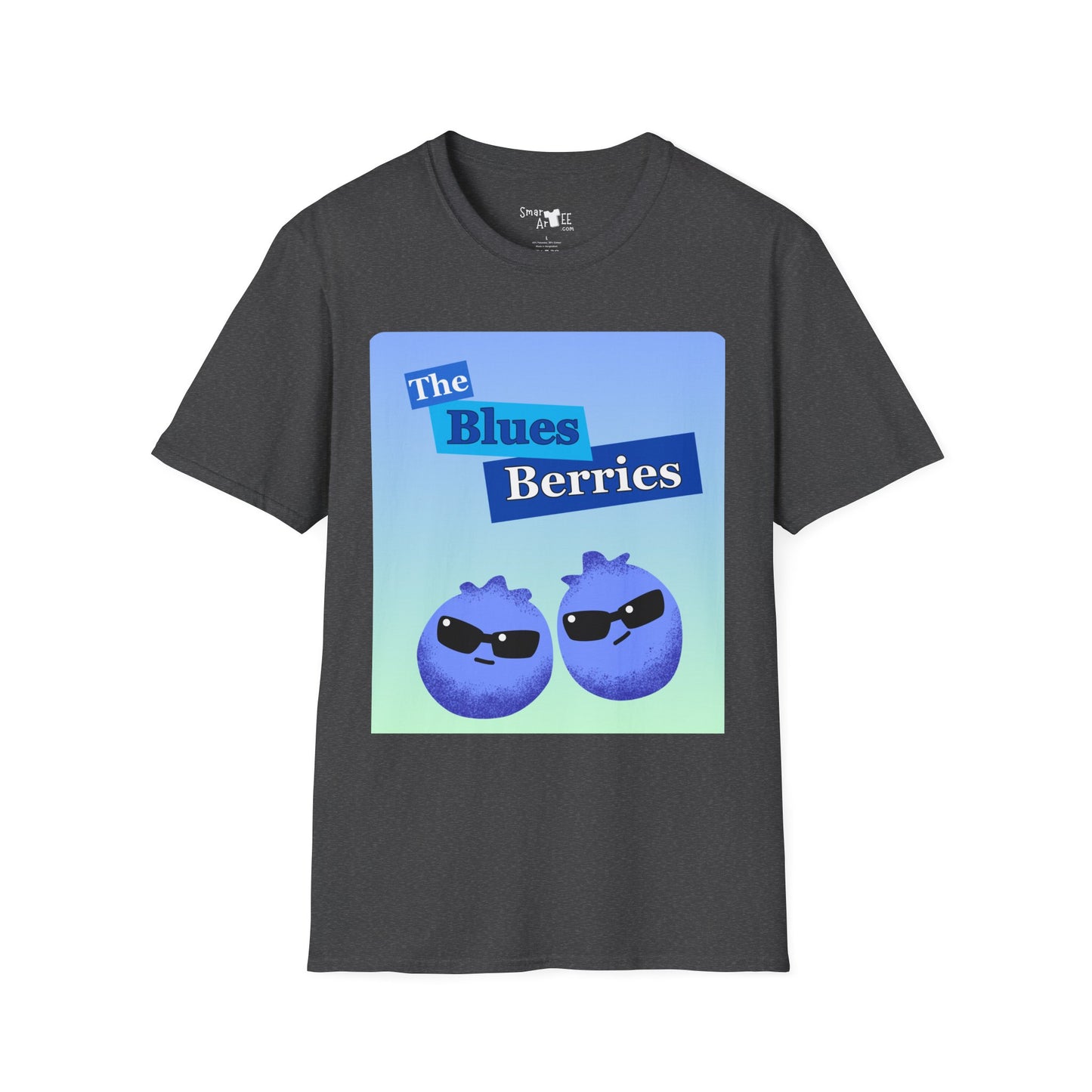 Cool Blues Berries T-Shirt, Funny Graphic Tee, Unisex Softstyle Shirt, Casual Wear, Gift for Blues Brothers Lovers
