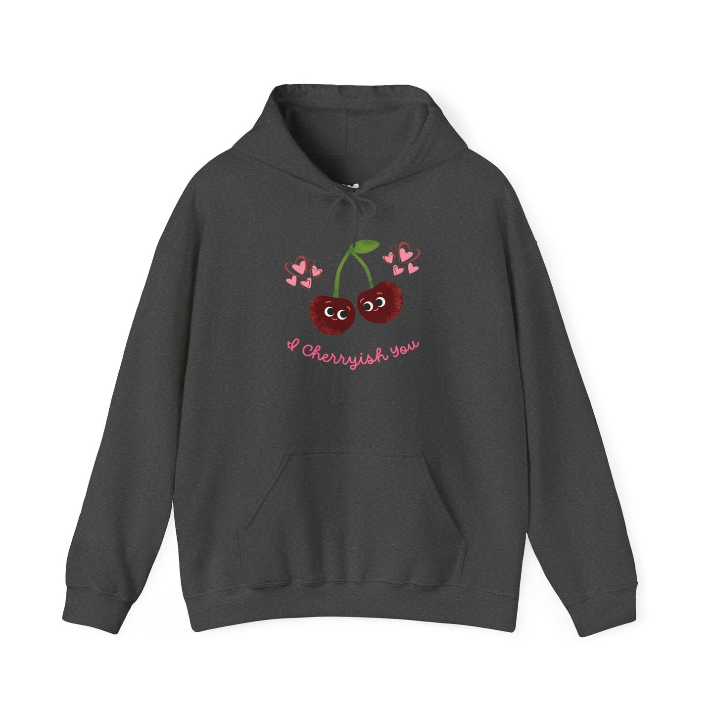 Cherry Love Hoodie | Cute Unisex Apparel | Valentine's Gift | Spring Style | Cozy Casual Wear | Cute Cherry Design