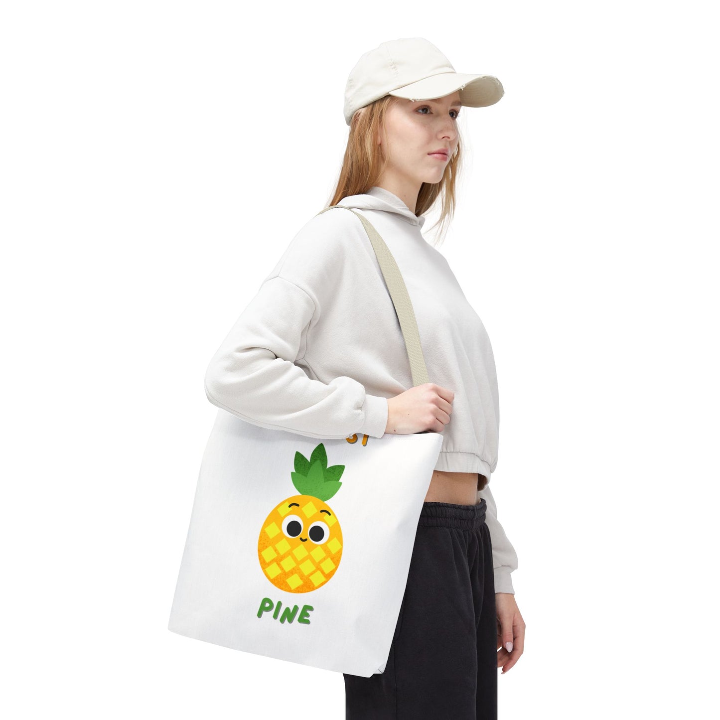 Cute Pineapple Tote Bag, Fun Shopper Bag, Beach Bag, Eco-Friendly Tote, Gift for Fruit Lovers, Summer Accessory
