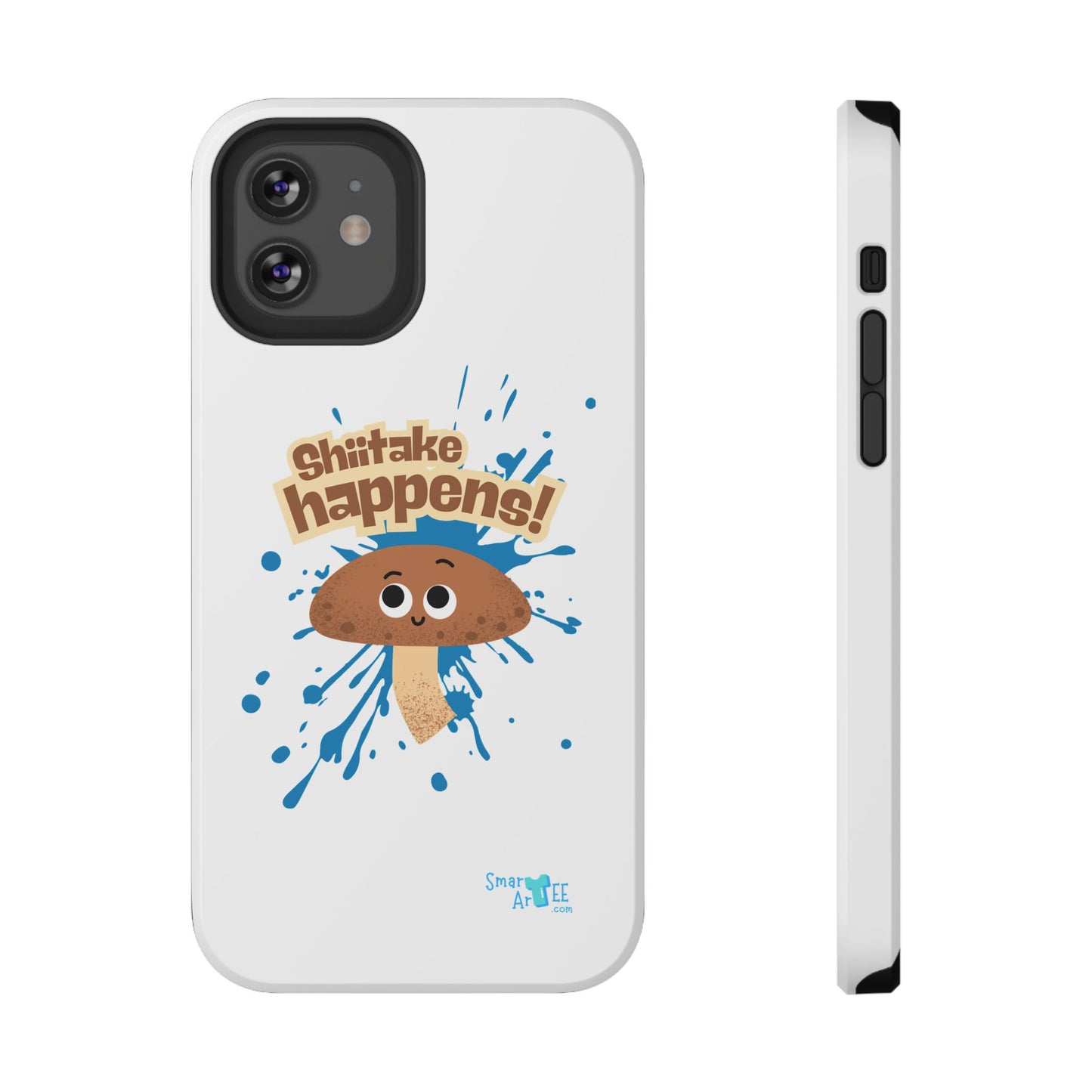 Shiitake Happens Phone Cases, Impact-Resistant Case, Funny Mushroom Case, Quirky Protection for Smartphone, Playful Accessory