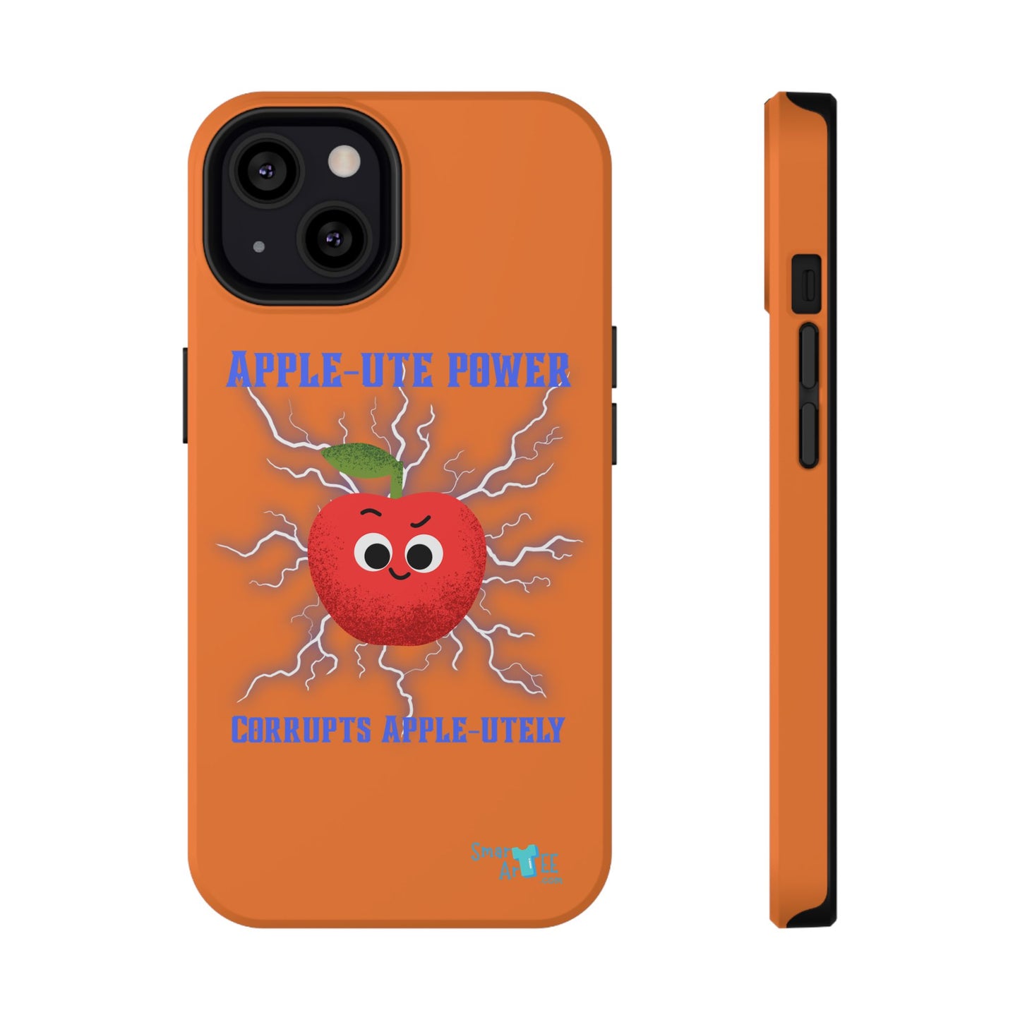 Impact-Resistant Phone Case with Apple Power Design, Cute Phone Protector, Funky Gift for Teens, Fun Accessory, Vibrant Tech Case