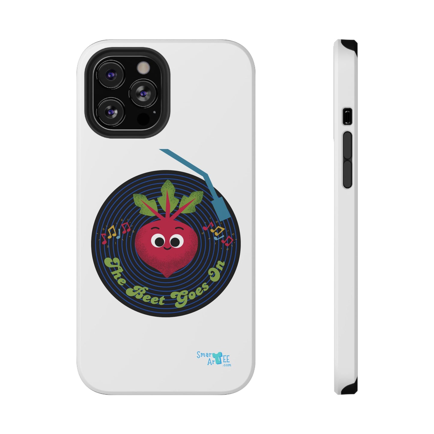 Fun Impact-Resistant Phone Cases - Unique Phone Accessories, Beet Pun Themed, Holiday Present
