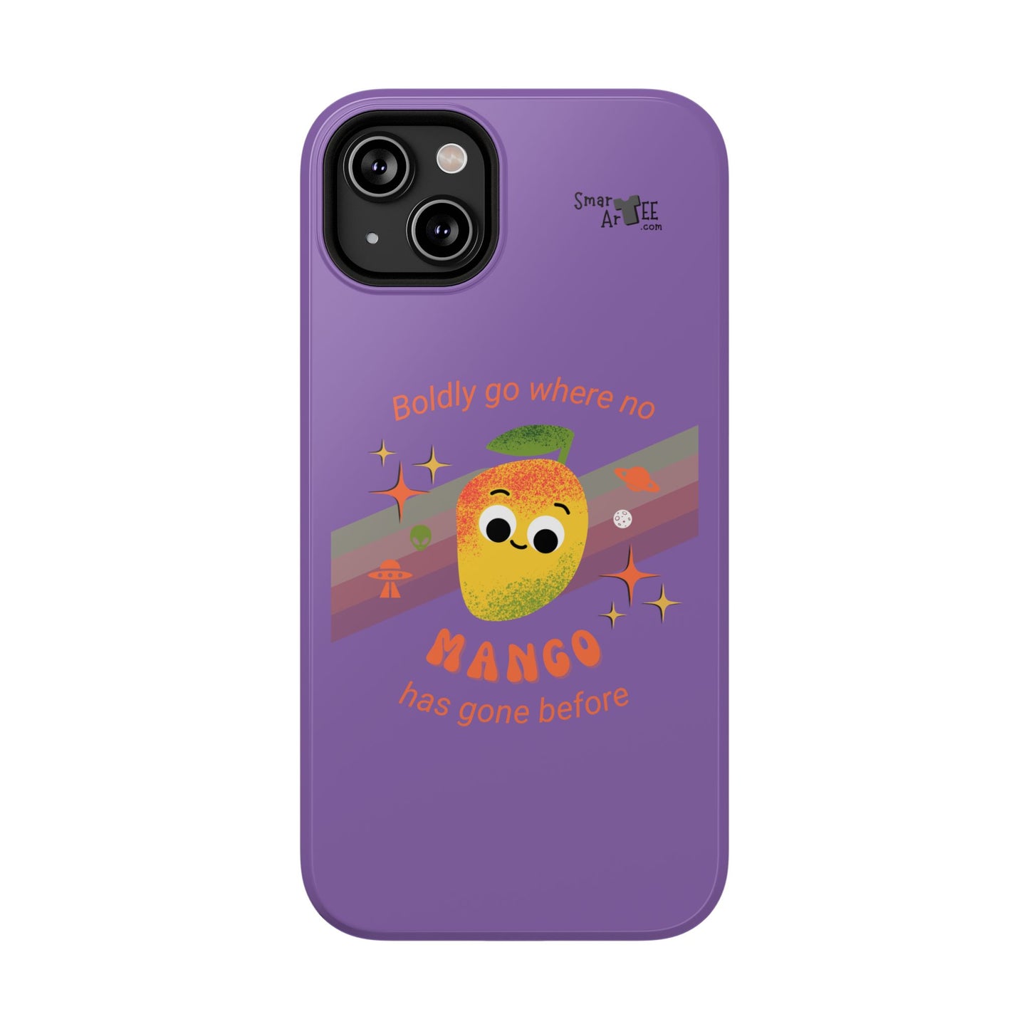 Star Trek Themed Mango Pun Phone Case, Impact-Resistant Case, Quirky Tech Accessory, Cute Phone Cover, Gift for Fruit Lovers