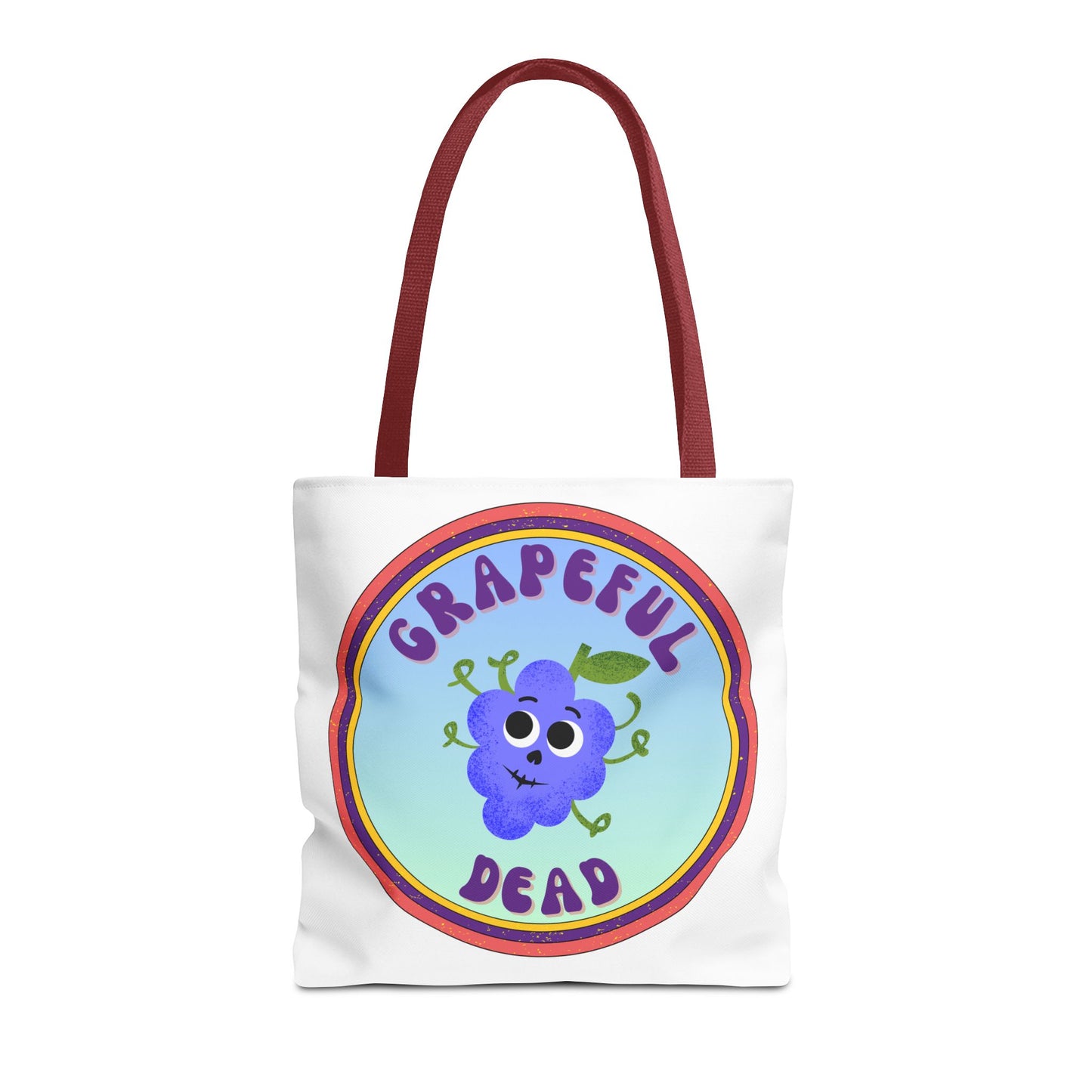 Whimsical Tote Bag with Grapeful Dead Design | Eco-Friendly Shopping Bag, Gift for Music Lovers, Festival Tote, Everyday Carryall