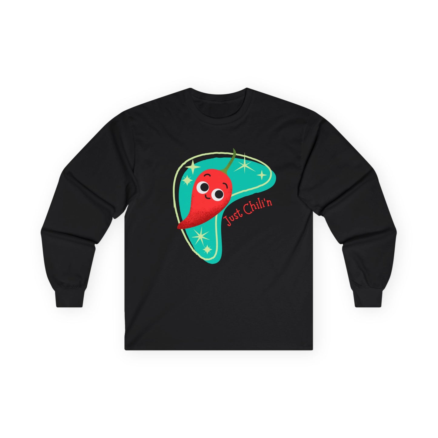 Cute Chili Pepper Long Sleeve Tees for All Ages, Fun Seasonal Apparel, Gift for Food Lovers, Playful Everyday Wear
