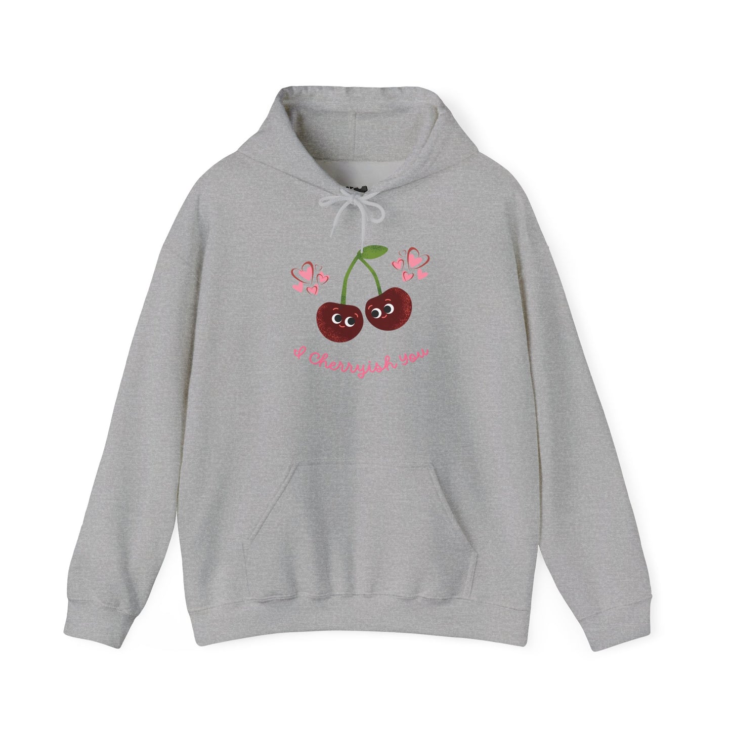 Cherry Love Hoodie | Cute Unisex Apparel | Valentine's Gift | Spring Style | Cozy Casual Wear | Cute Cherry Design