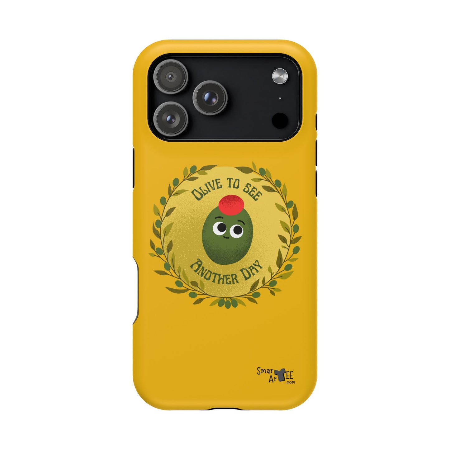 Cute Olive Phone Case, Impact-Resistant Phone Cover, Great Gift for All Ages, Trendy Cell Case, Fun Phone Accessory, Unique Olive Design