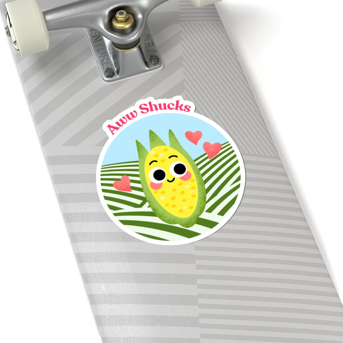 Cute Corn Kiss-Cut Stickers | Cheerful Aww Shucks Design for Laptops, Water Bottles, Notebooks, Gifts, and Party Favor