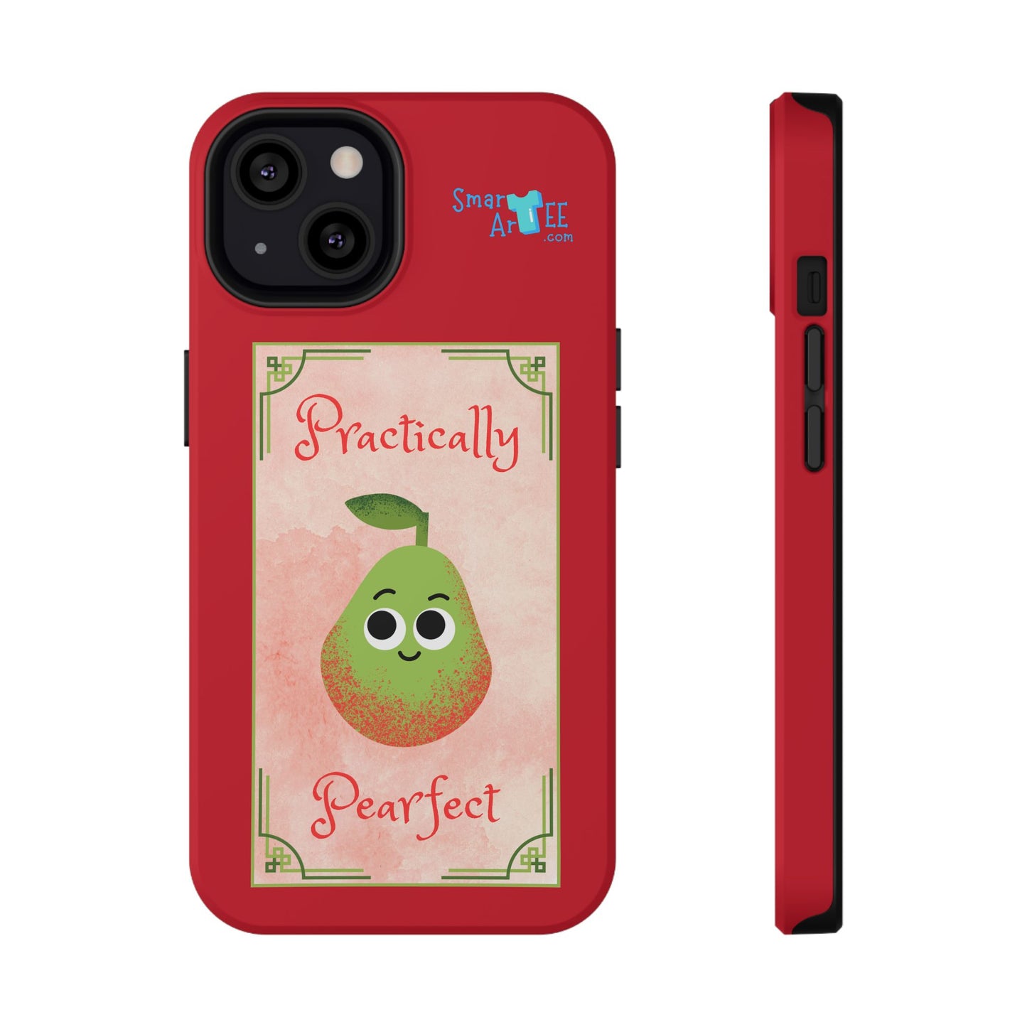 Cute Impact-Resistant Phone Case - Practically Pearfect, Fun Gift for Kids, Durable Phone Cover, Unique Phone Accessory, Youthful Style