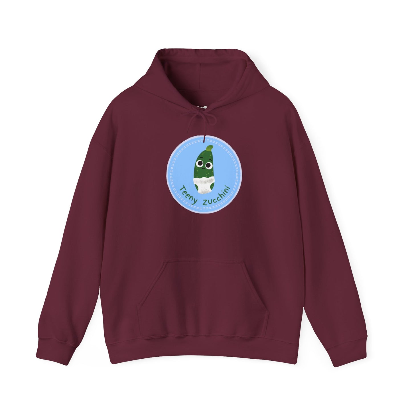 Funny Zucchini Hoodie, Cute Unisex Pullover, Vegetable Humor Apparel, Perfect Gift for Foodies, Fall Fashion Hoodie