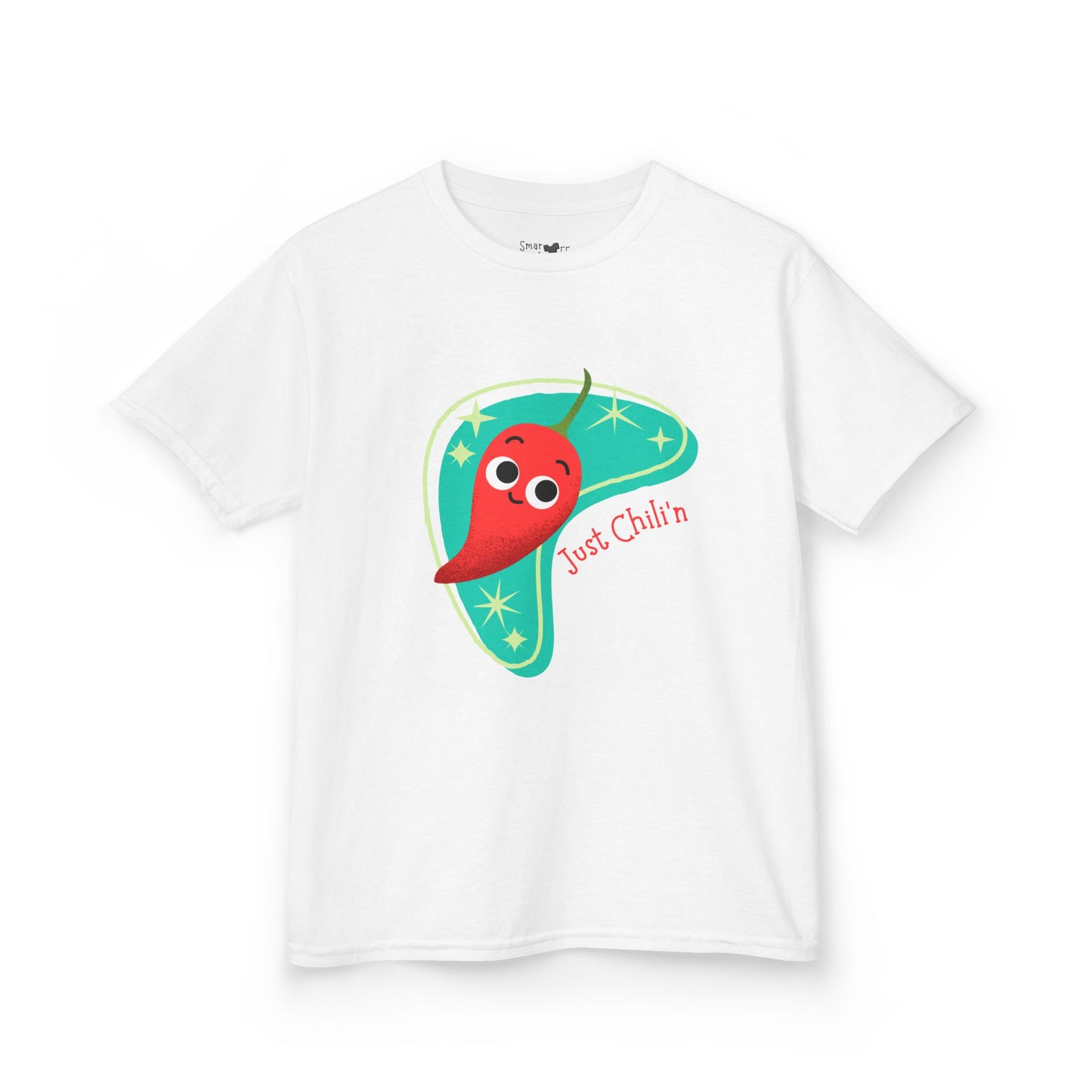 Chill'n Kids Tee - Just Chili'n Pepper Pun Gift for Kids, Summer Outfit, Cute Designer Tee, Everyday Wear, Playtime Shirt
