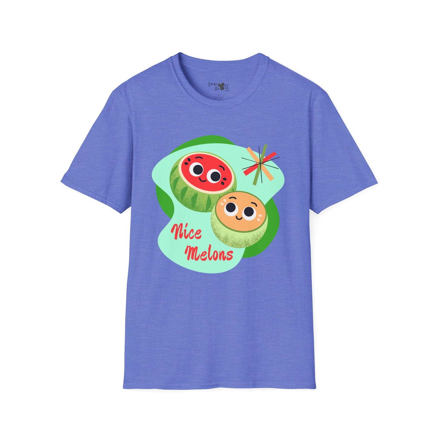 Cute & Fun 'Nice Melons' Unisex Softstyle T-Shirt - Perfect for Summer Vibes & Fruit Lovers, Great Gift Idea
