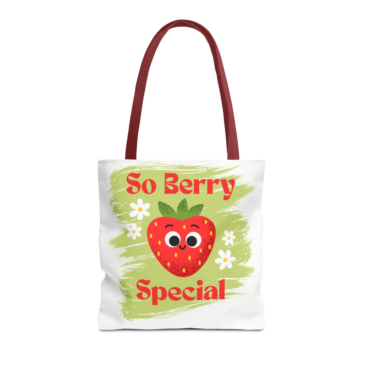 Cute Strawberry Tote Bag - So Berry Special, Tote, Eco-Friendly Bag, Shopper Bag, Beach Bag, Gift for Her