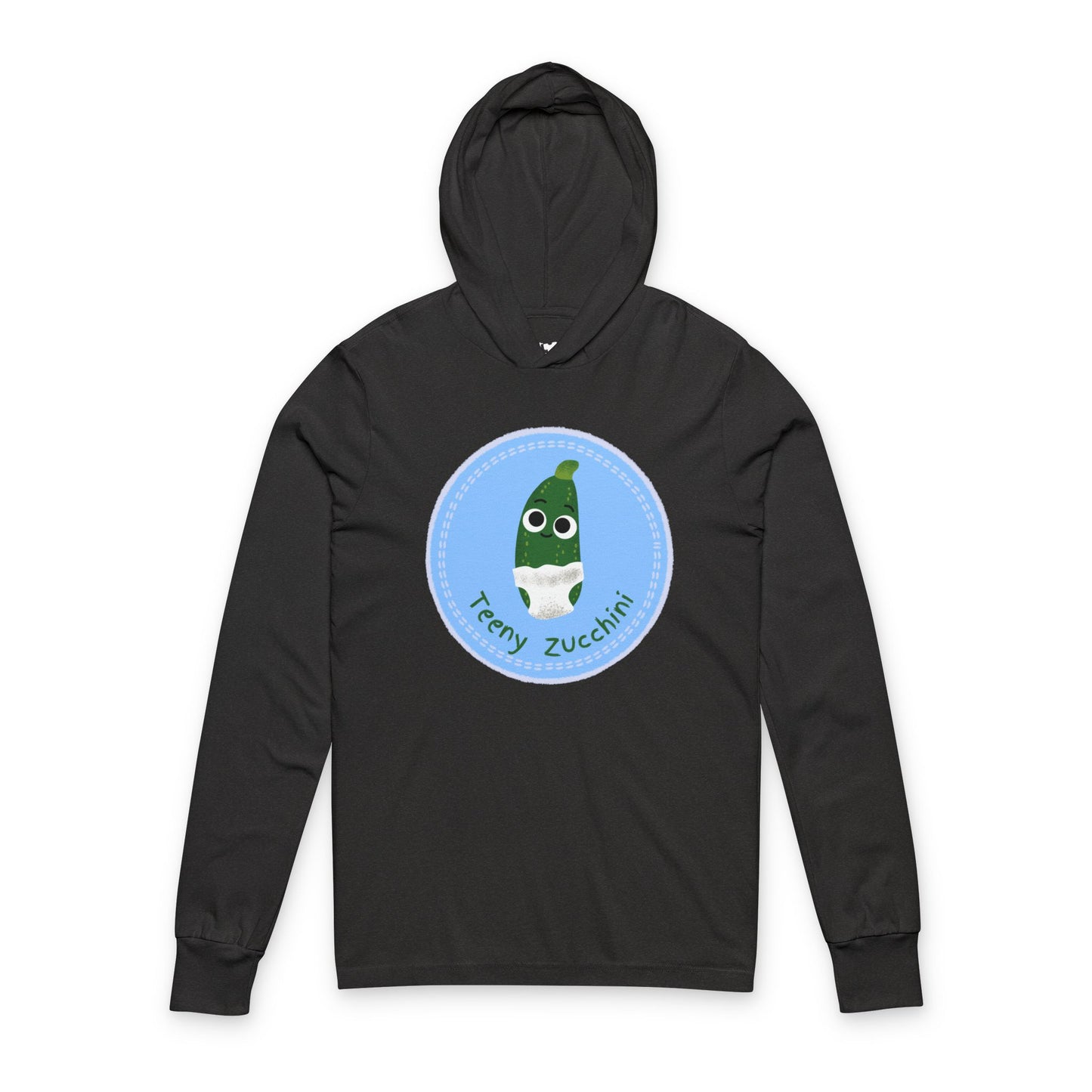 Zucchini Pun Unisex Hooded Long Sleeve Shirt, Great for Gardening, Veggie Lovers, Birthday Gift, Summer BBQs, Casual Wear