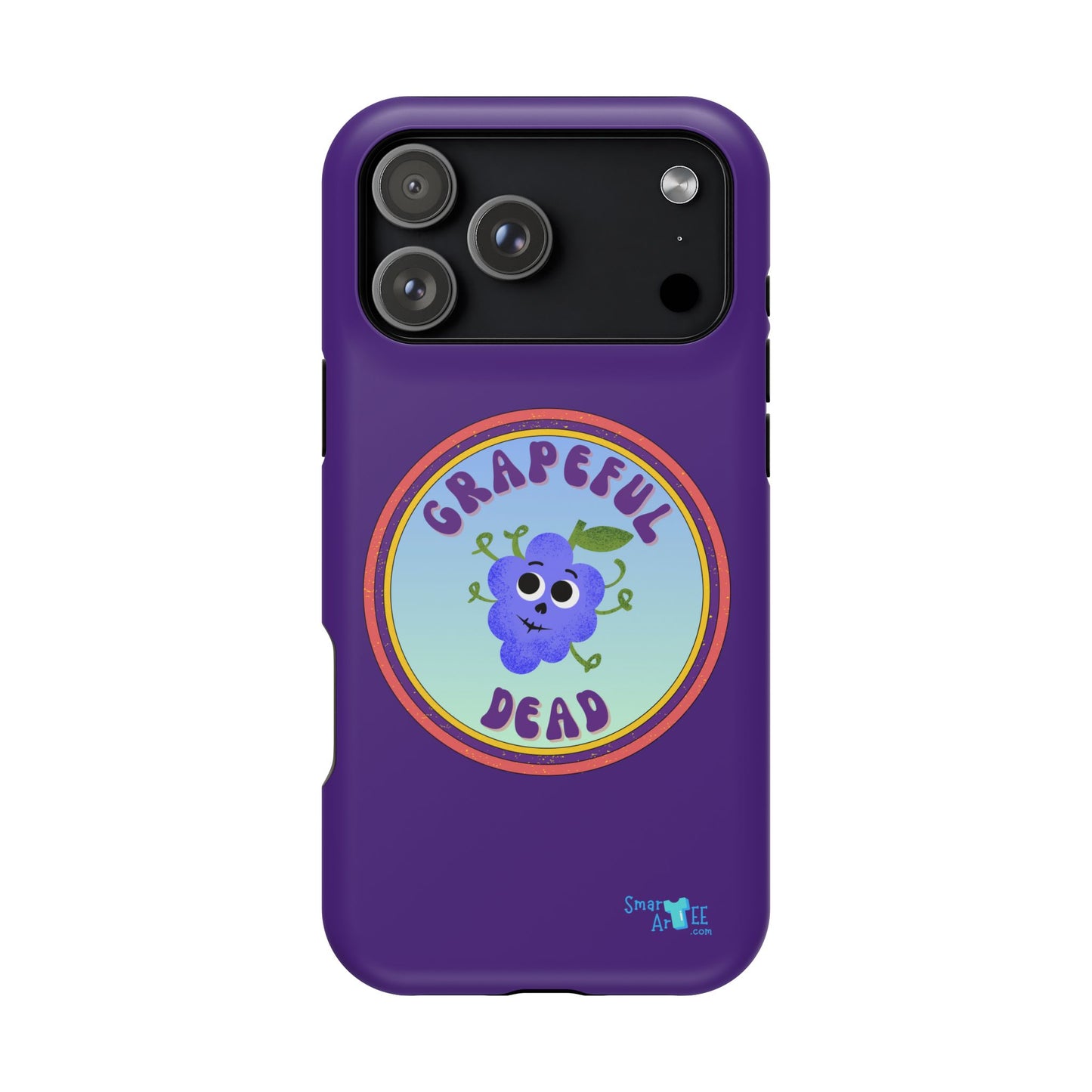 Whimsical Phone Case Featuring Grapeful Dead Design, Unique Protective Cover, Gift for Music Lovers, Fun Accessory for Festivals