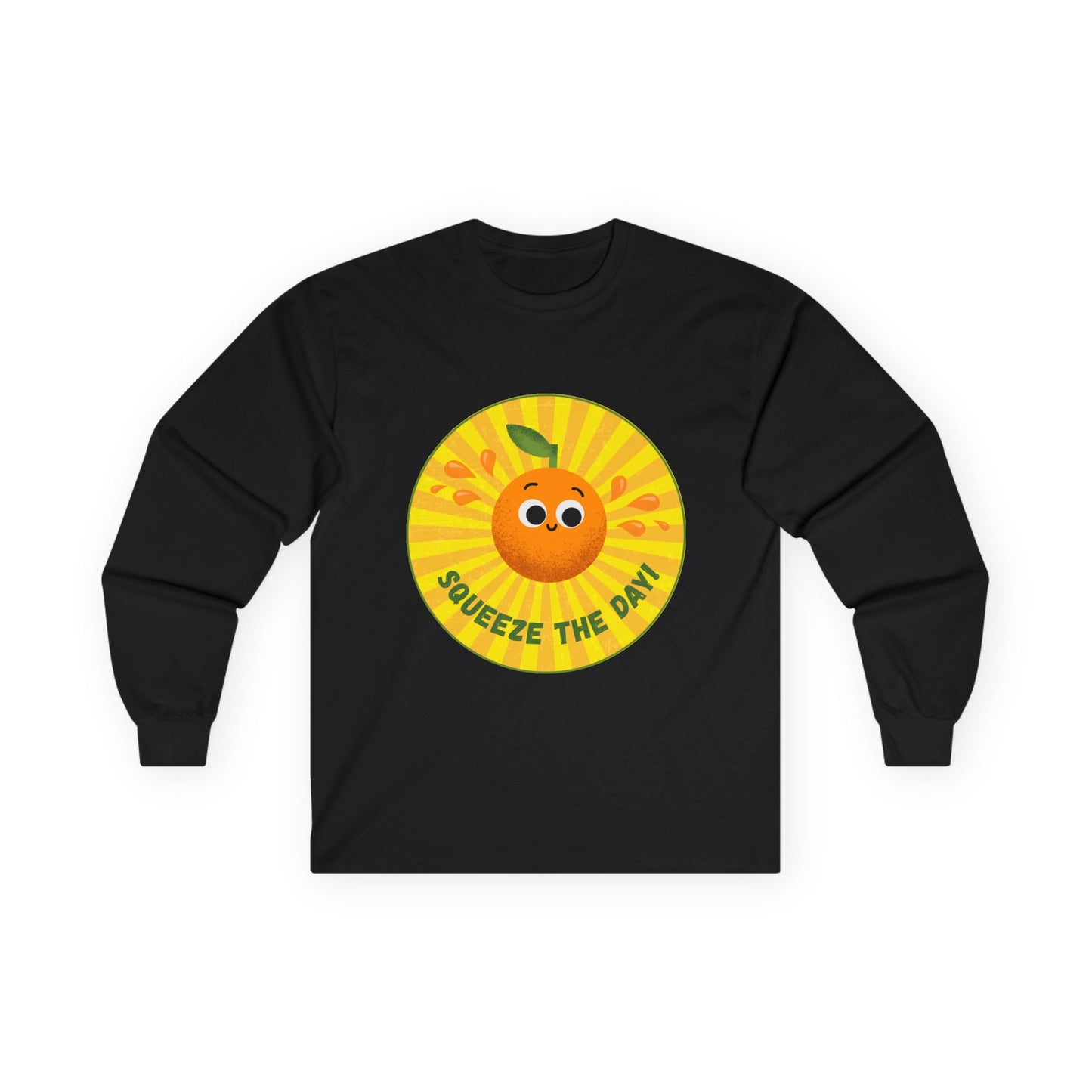 Sunny Vibes Long Sleeve Tees, Unisex Cotton Shirt, Fun Casual Wear, Gift for Fruit Lovers, Summer Style, Weekend Outfit