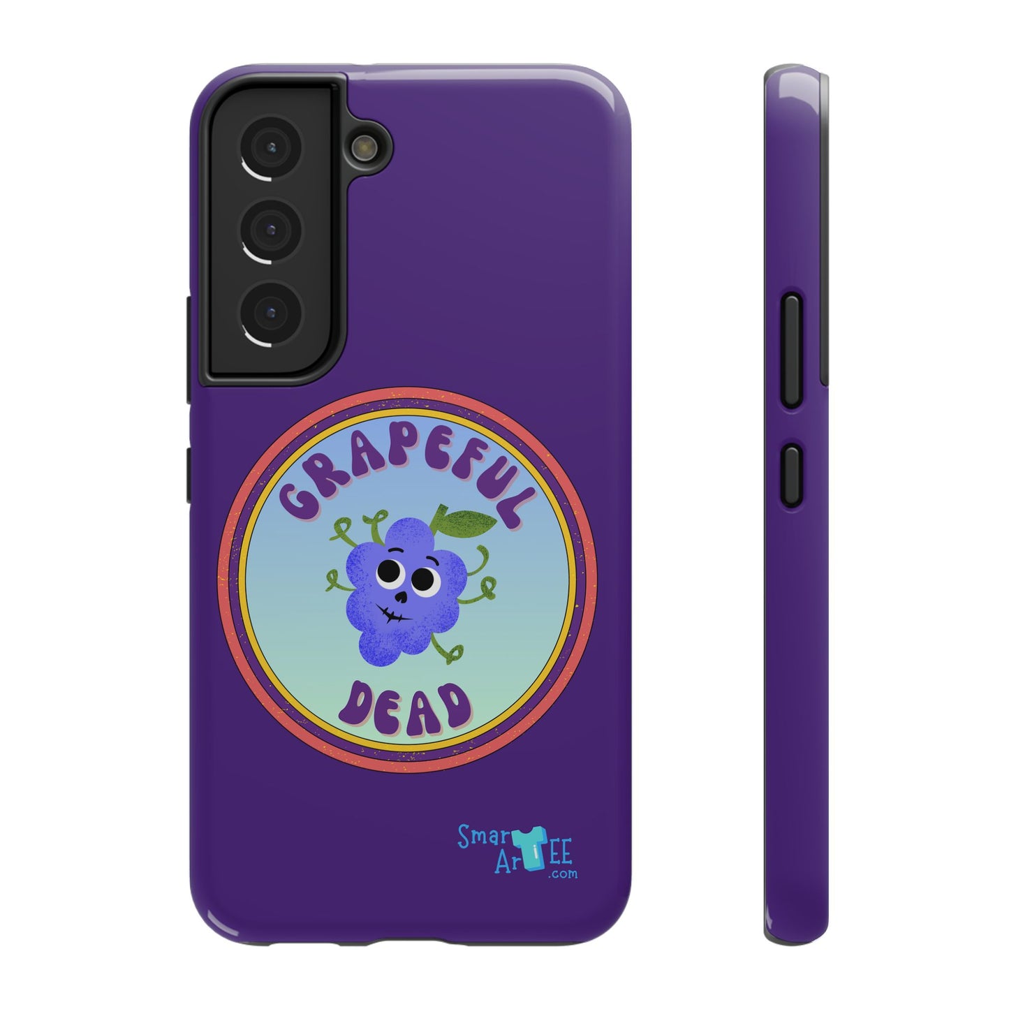 Whimsical Phone Case Featuring Grapeful Dead Design, Unique Protective Cover, Gift for Music Lovers, Fun Accessory for Festivals