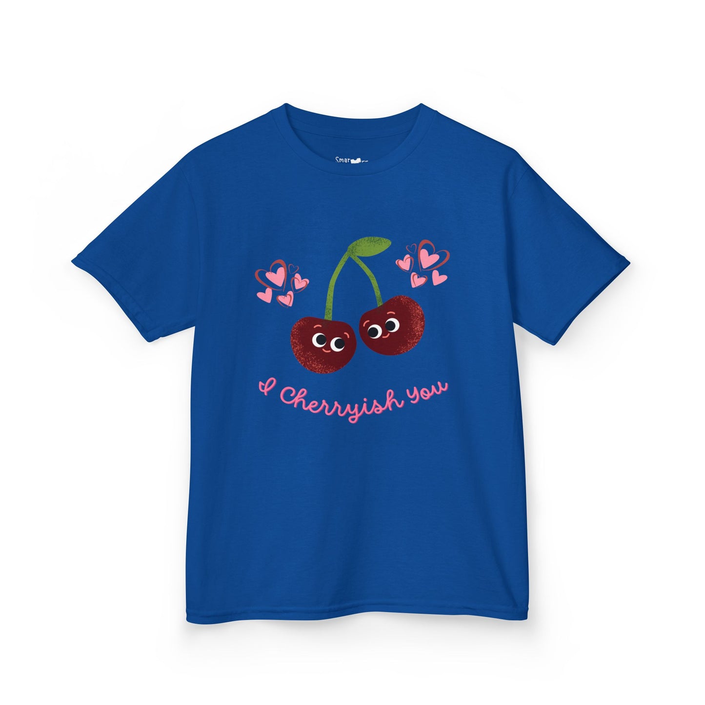 Cute Kids Cherry Shirt: I Cherish You Funny Pun Tee, Valentine's Gift, Birthday Outfit, Playful Everyday Wear, Soft Cotton Tee