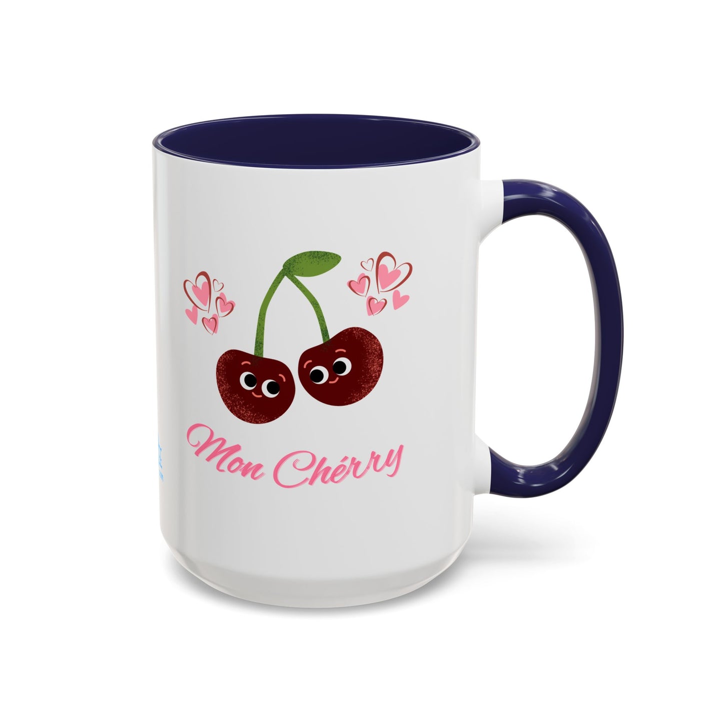 Cute Cherry Accent Coffee Mug - Fun Gift for Cherry Lovers, Coffee Lover Decor, Valentine's Day, Cute Kitchenware