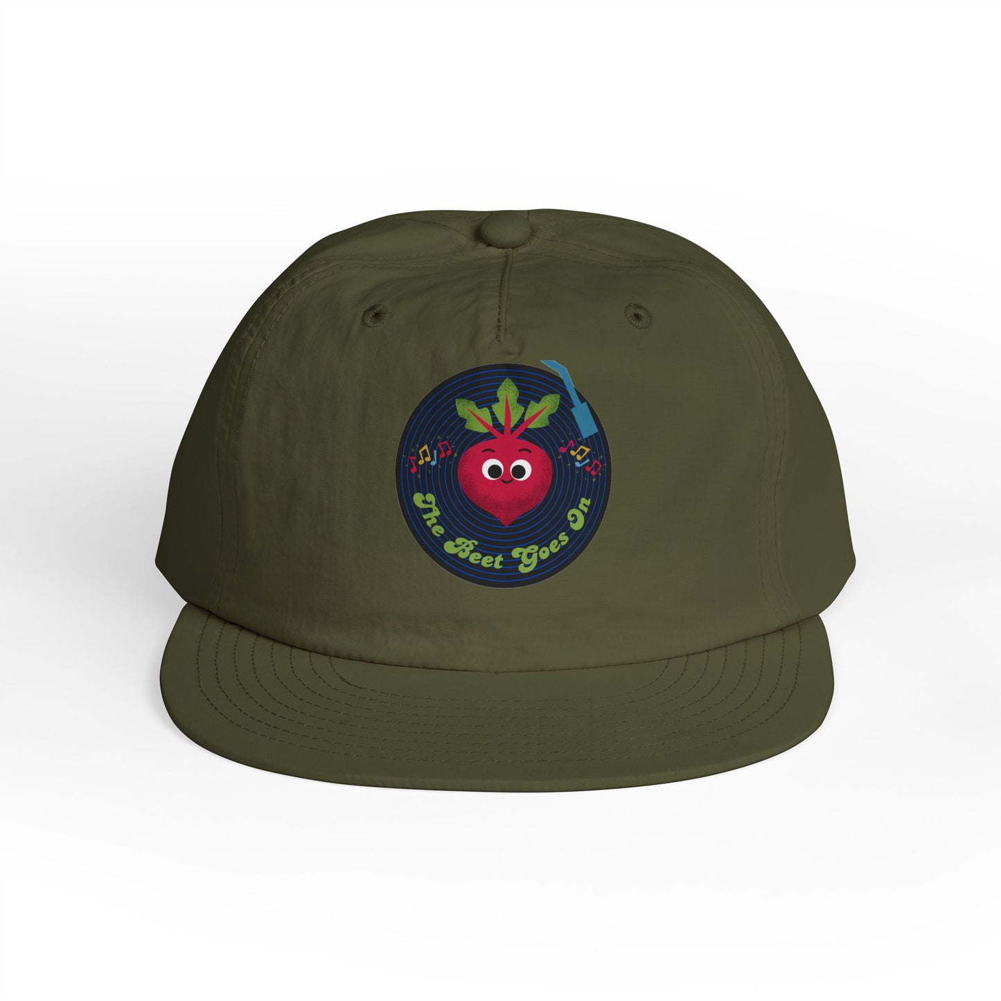 Surf Cap with Fun The Beet Goes On Pun Design, Cool Beach Hat, Perfect for Surfing, Gifts for Beach Lovers, Summer Accessories