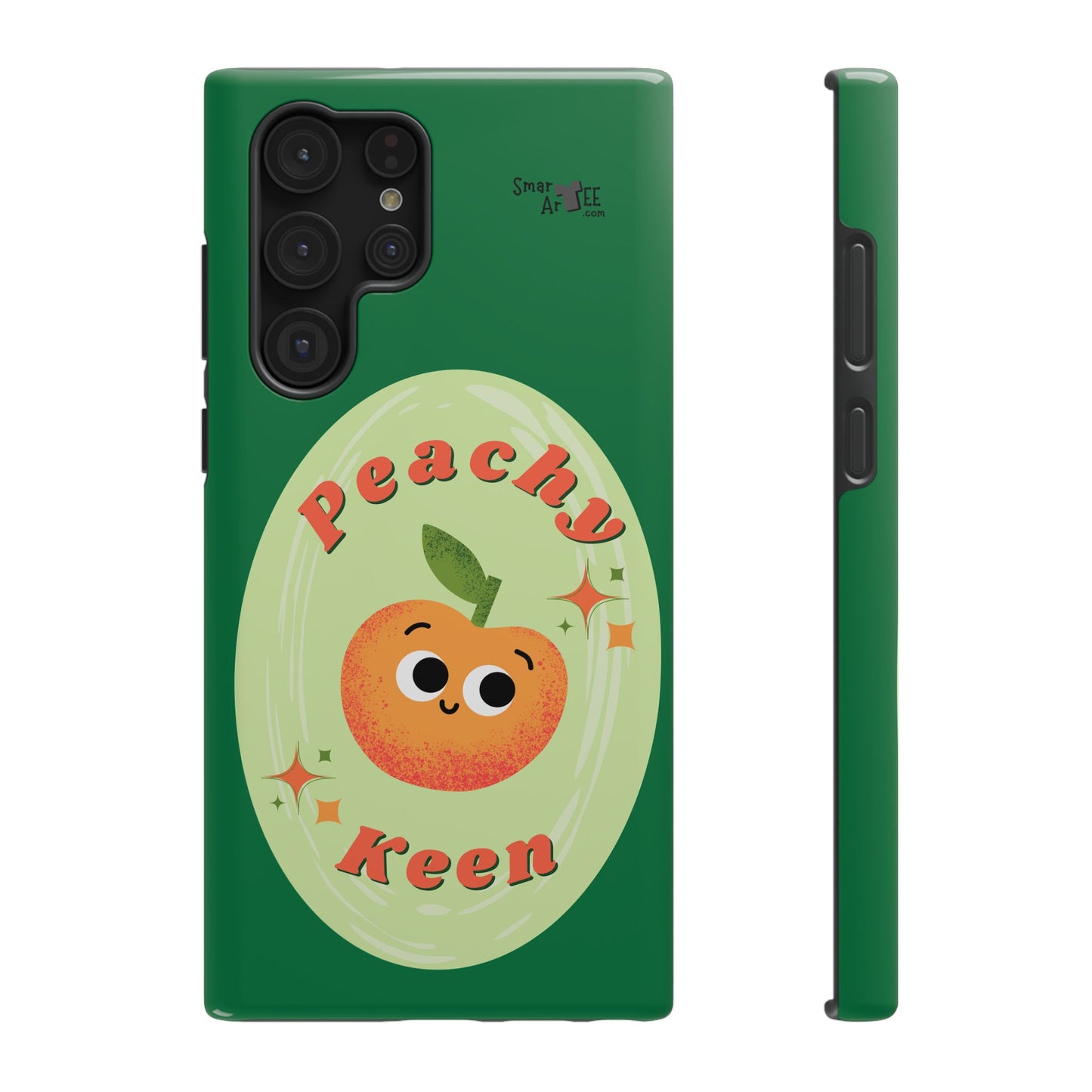 Peachy Keen Phone Case, Cute Impact-Resistant Case, Fun Smartphone Cover, Gift for Fruit Lovers, Customizable Phone Accessory
