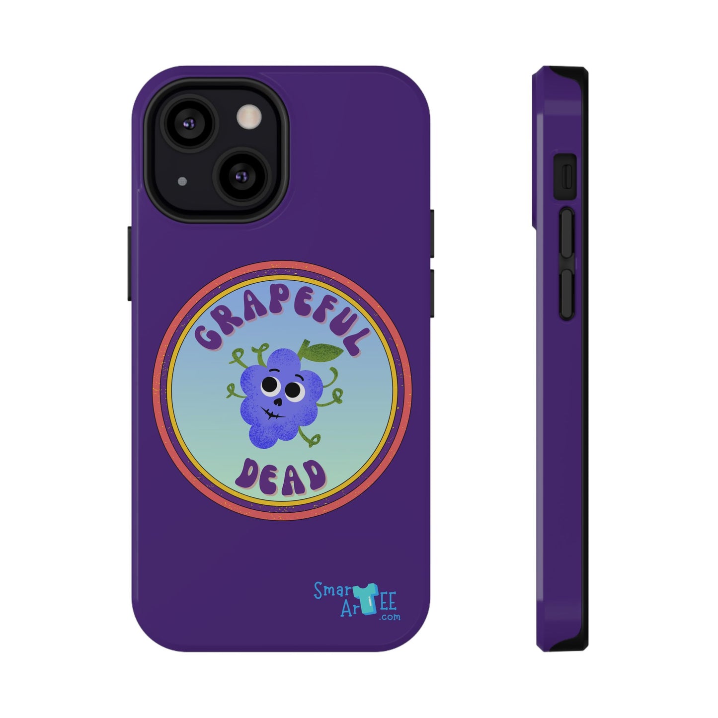 Whimsical Phone Case Featuring Grapeful Dead Design, Unique Protective Cover, Gift for Music Lovers, Fun Accessory for Festivals