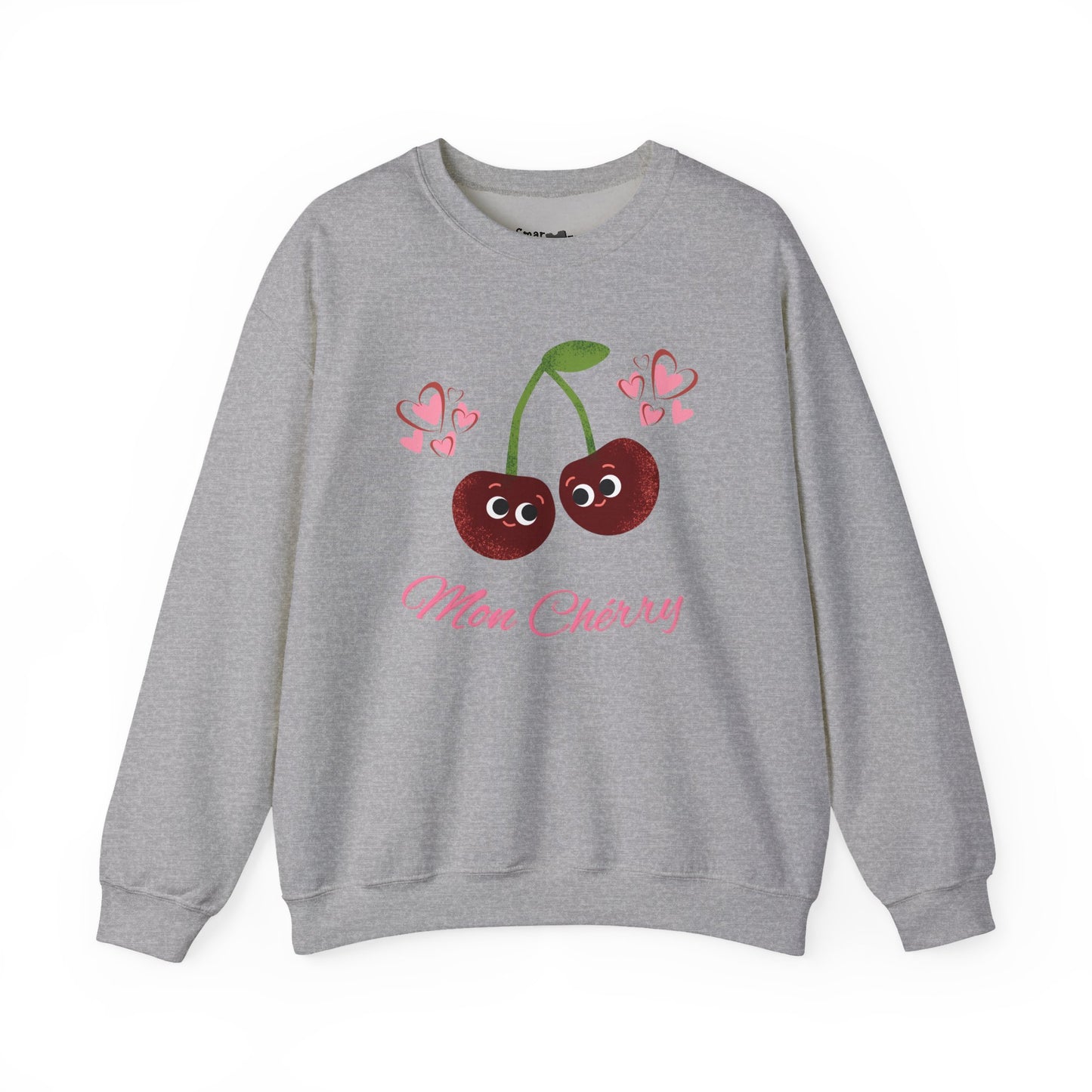 Mon Cherry Funny Fruit Pun Sweatshirt - Cozy Unisex Fashion, Relaxed Style for Everyday Wear, Great Gift Idea