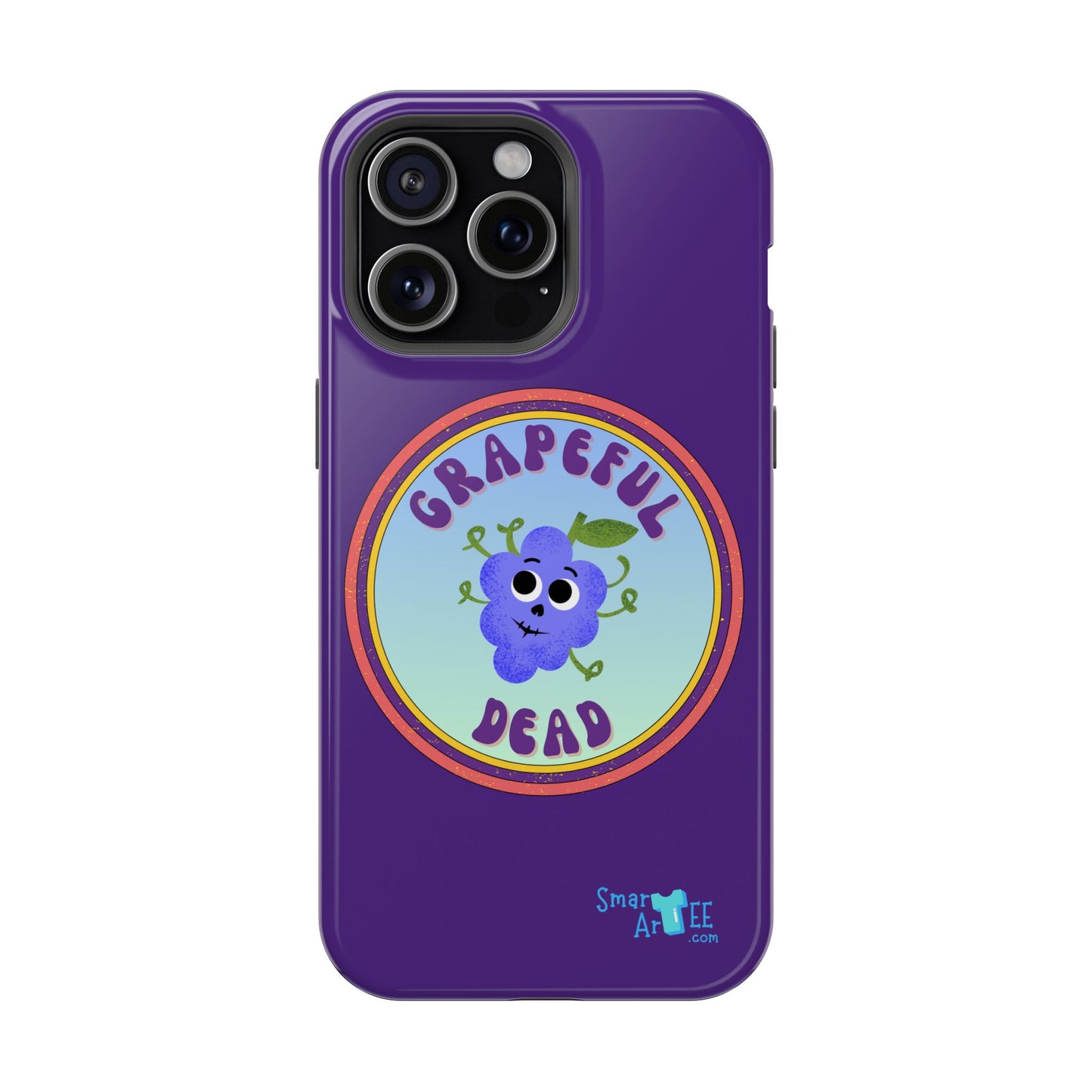 Whimsical Phone Case Featuring Grapeful Dead Design, Unique Protective Cover, Gift for Music Lovers, Fun Accessory for Festivals